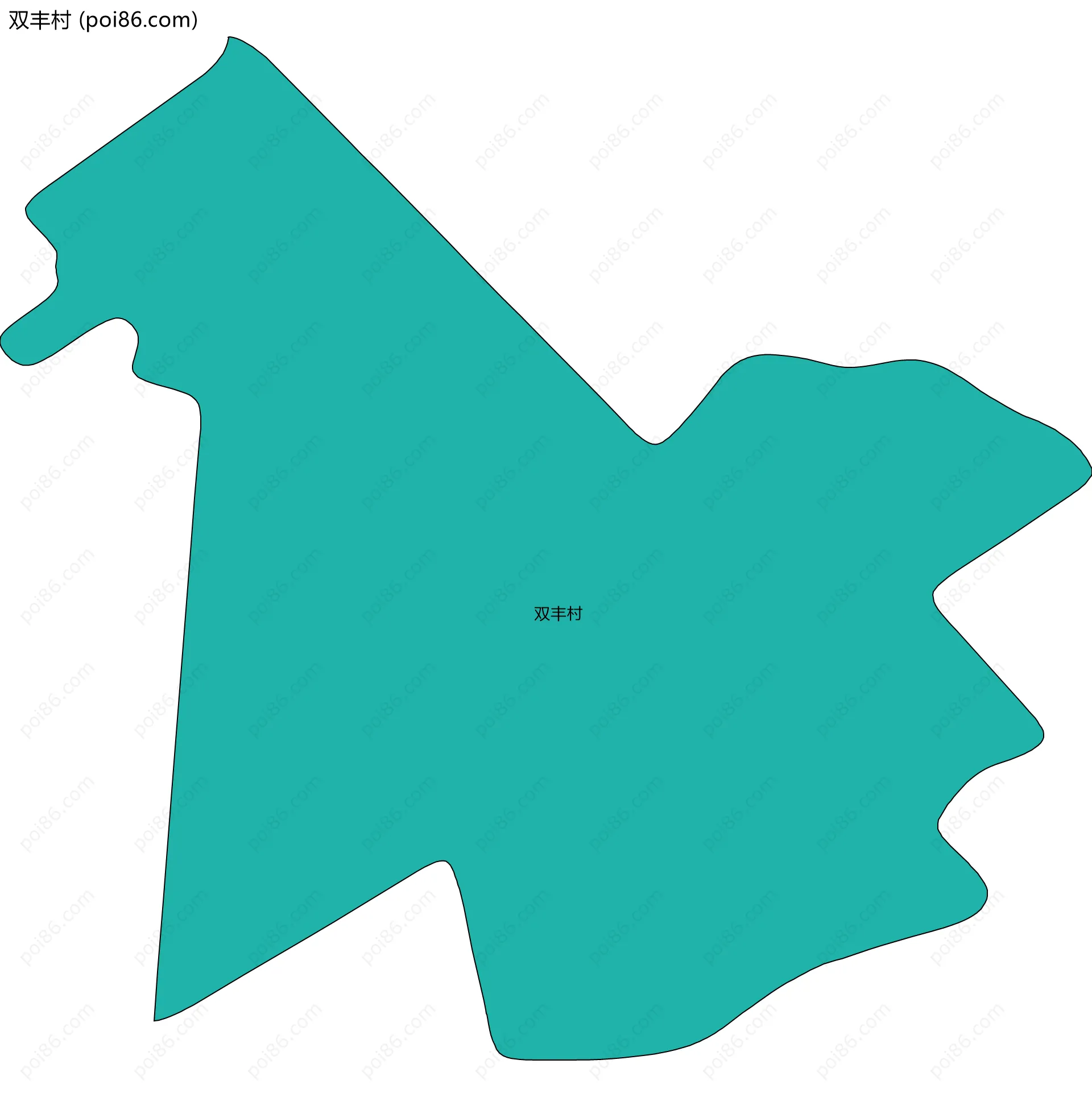 双丰村边界地图