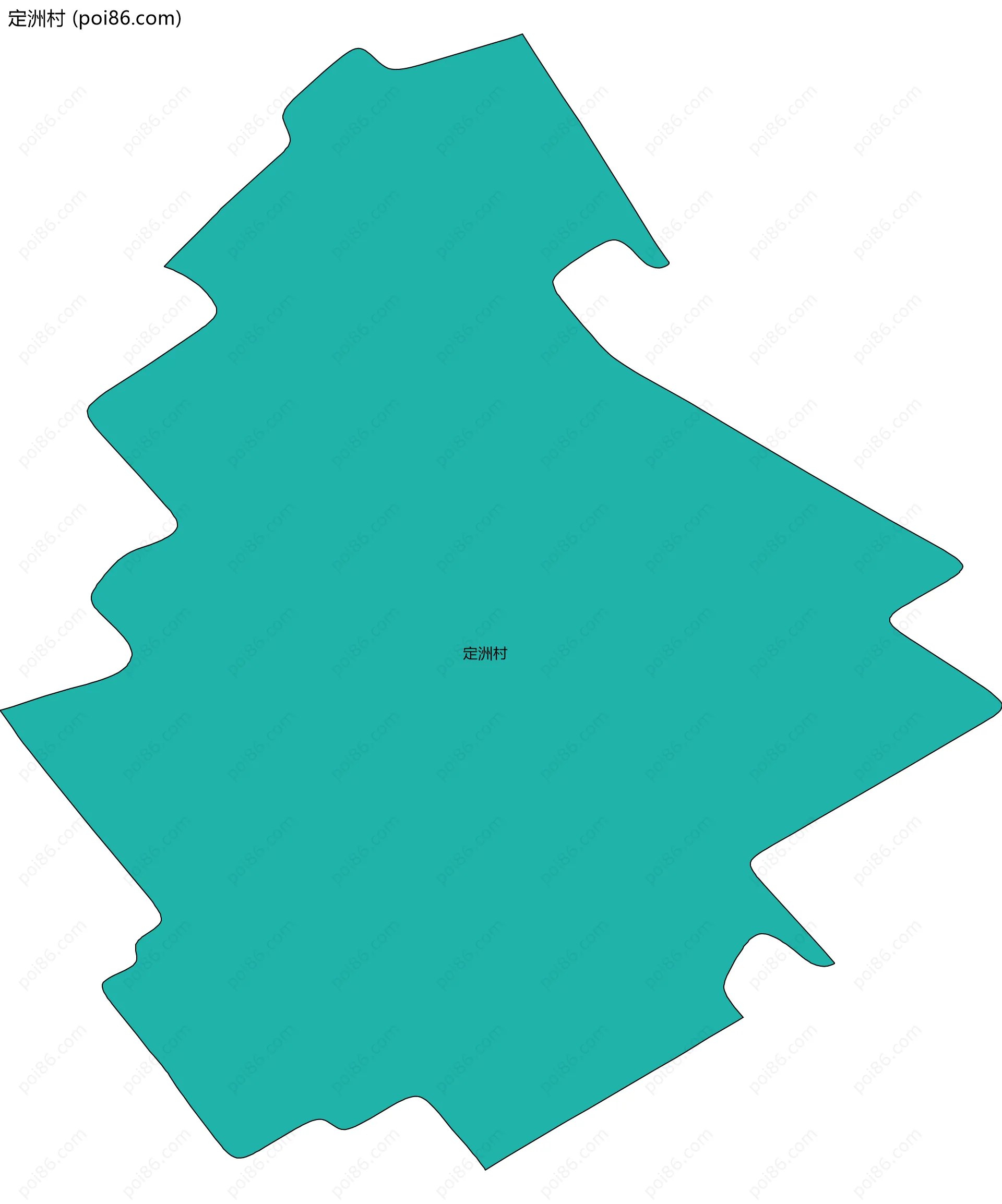 定洲村边界地图