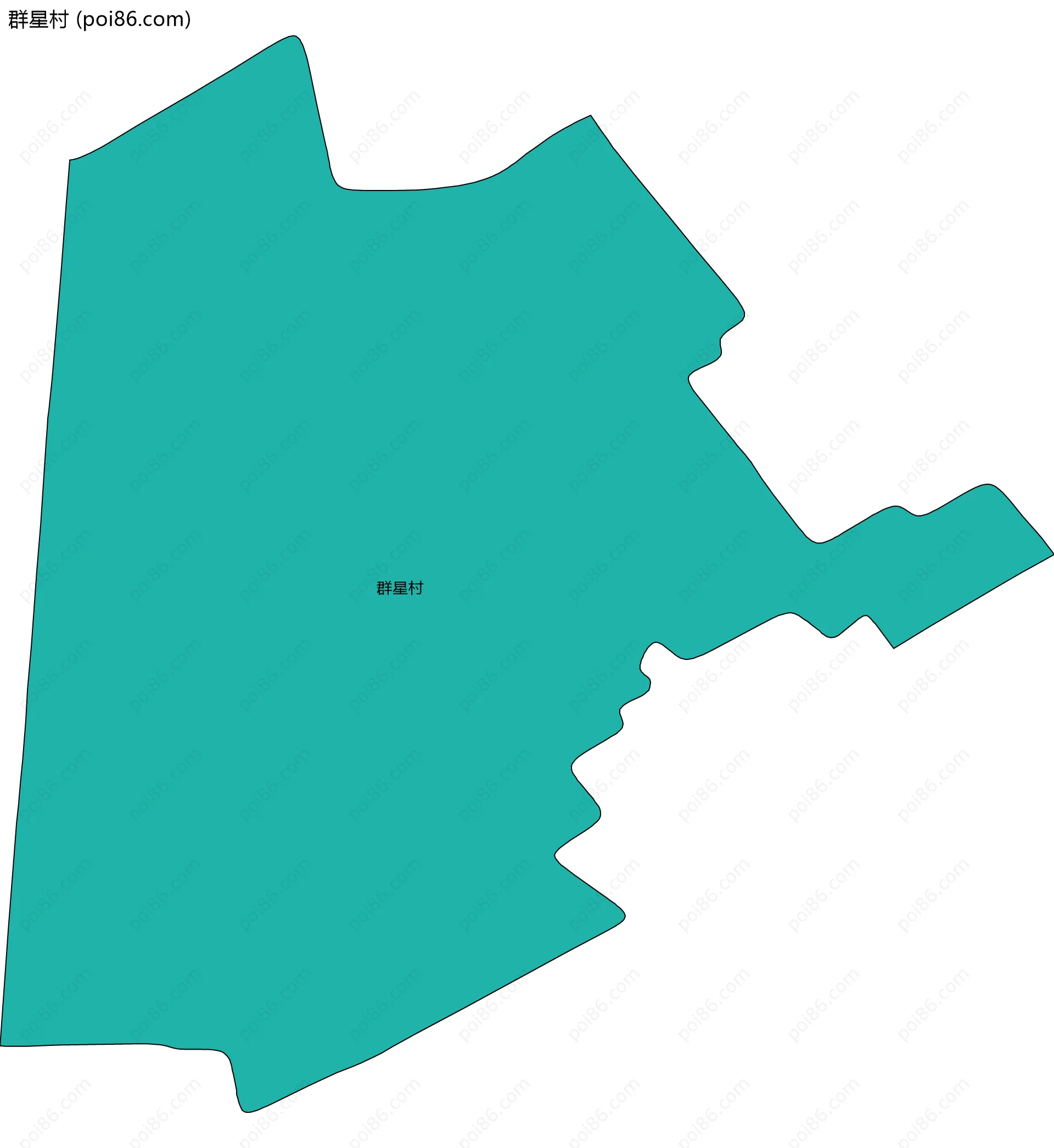 群星村边界地图