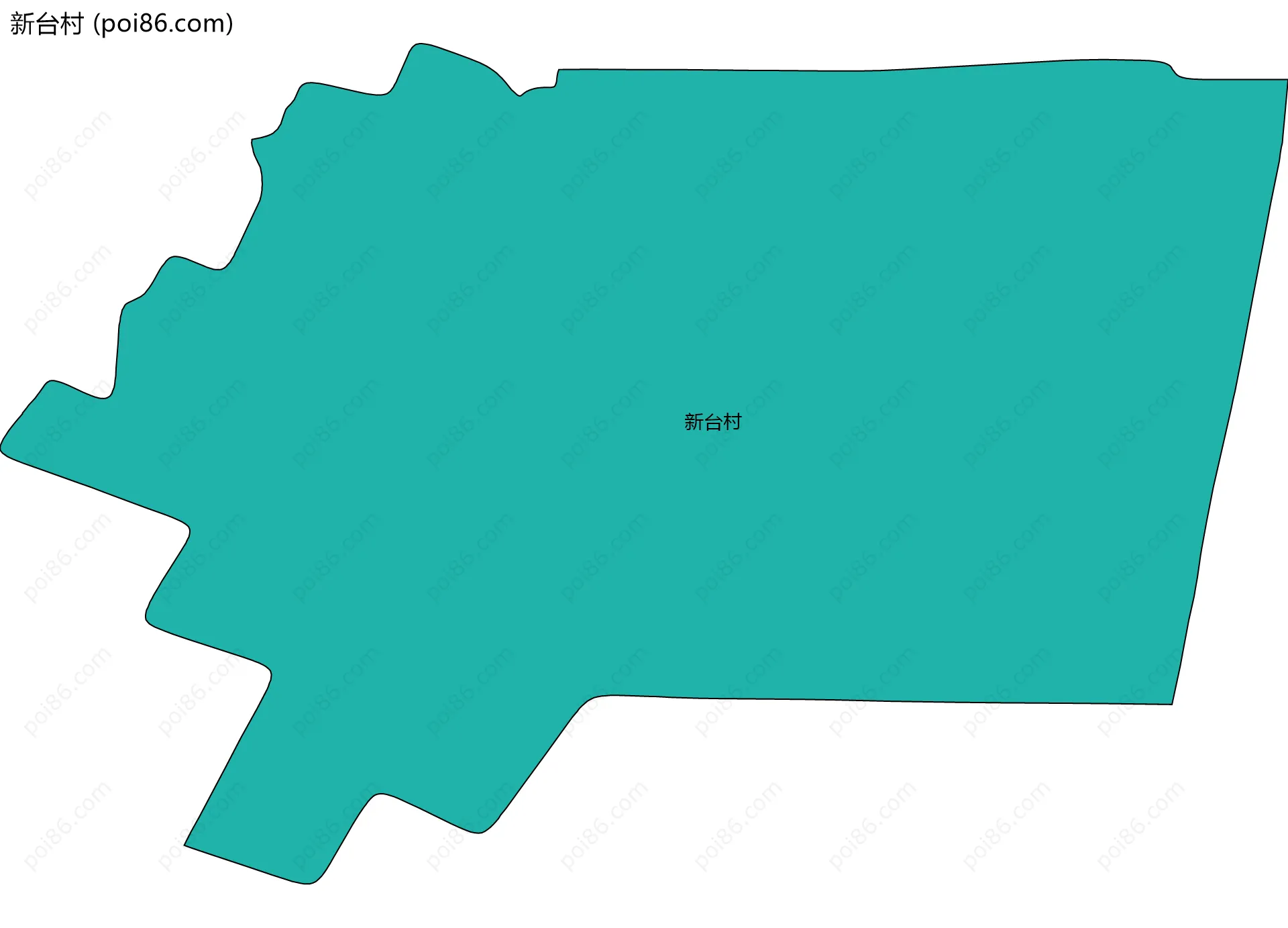 新台村边界地图