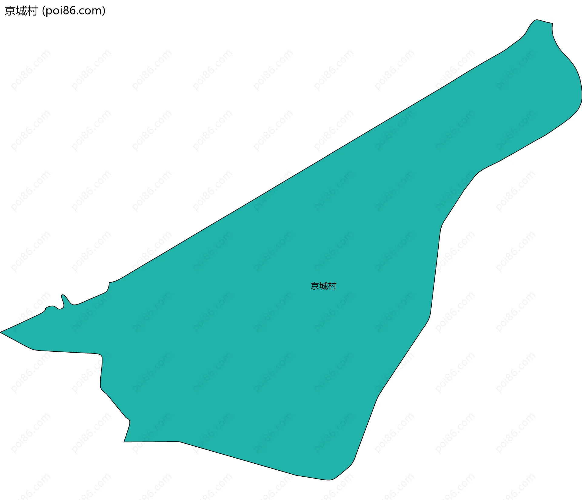 京城村边界地图