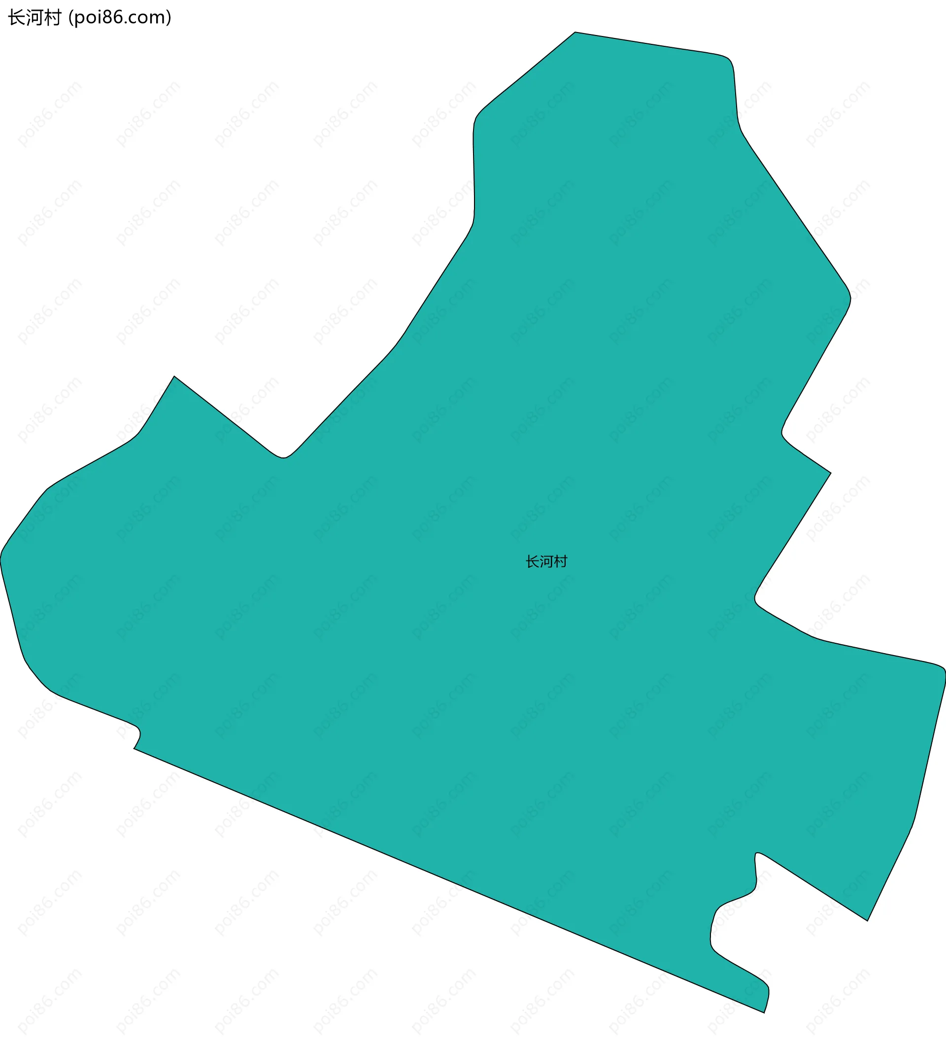 长河村边界地图