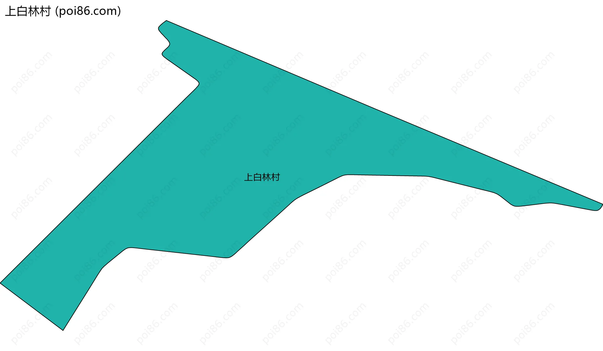 上白林村边界地图