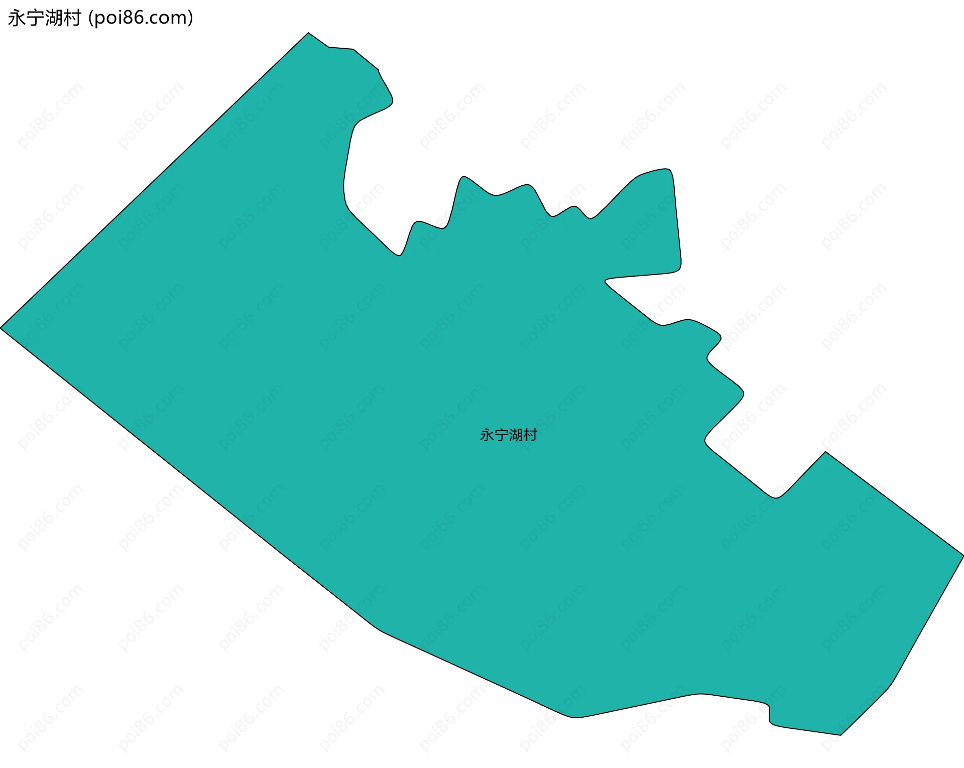 永宁湖村边界地图