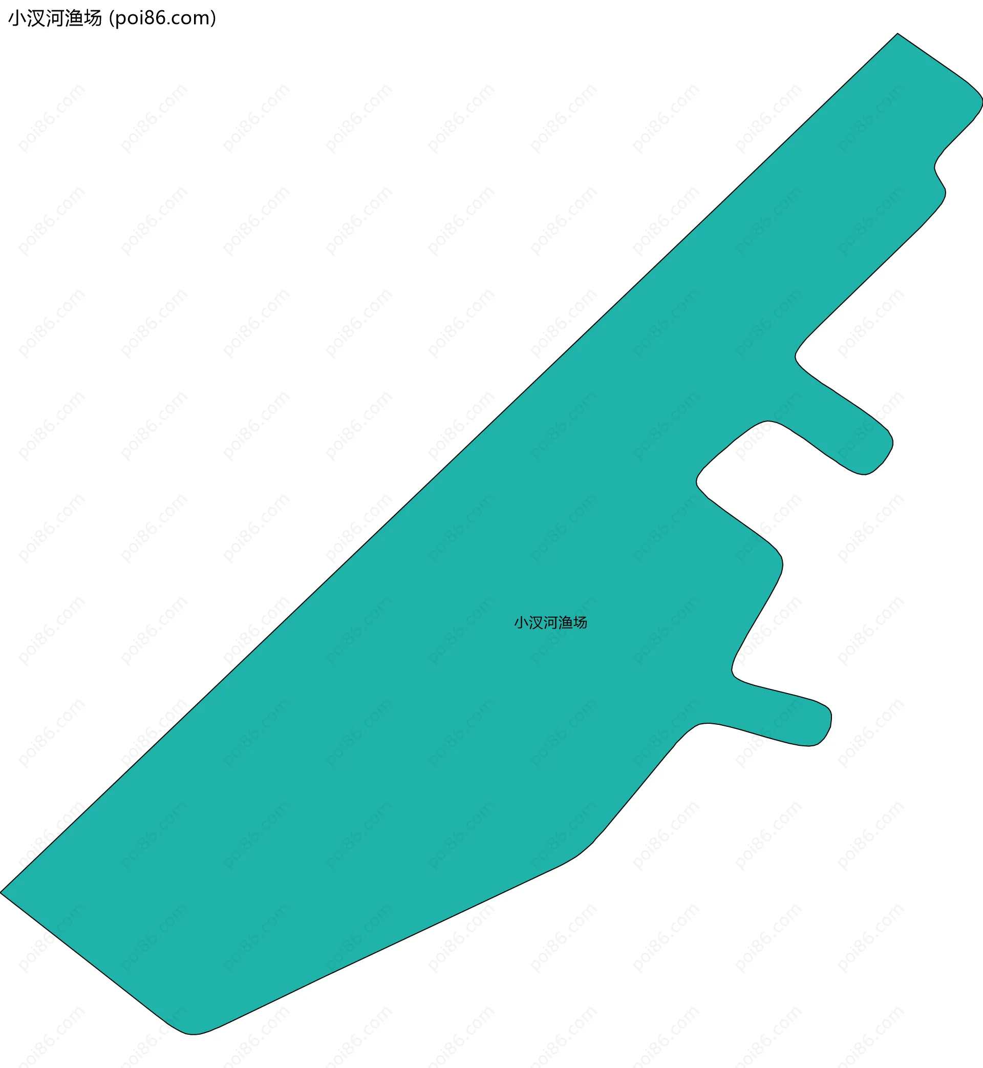 小汊河渔场边界地图