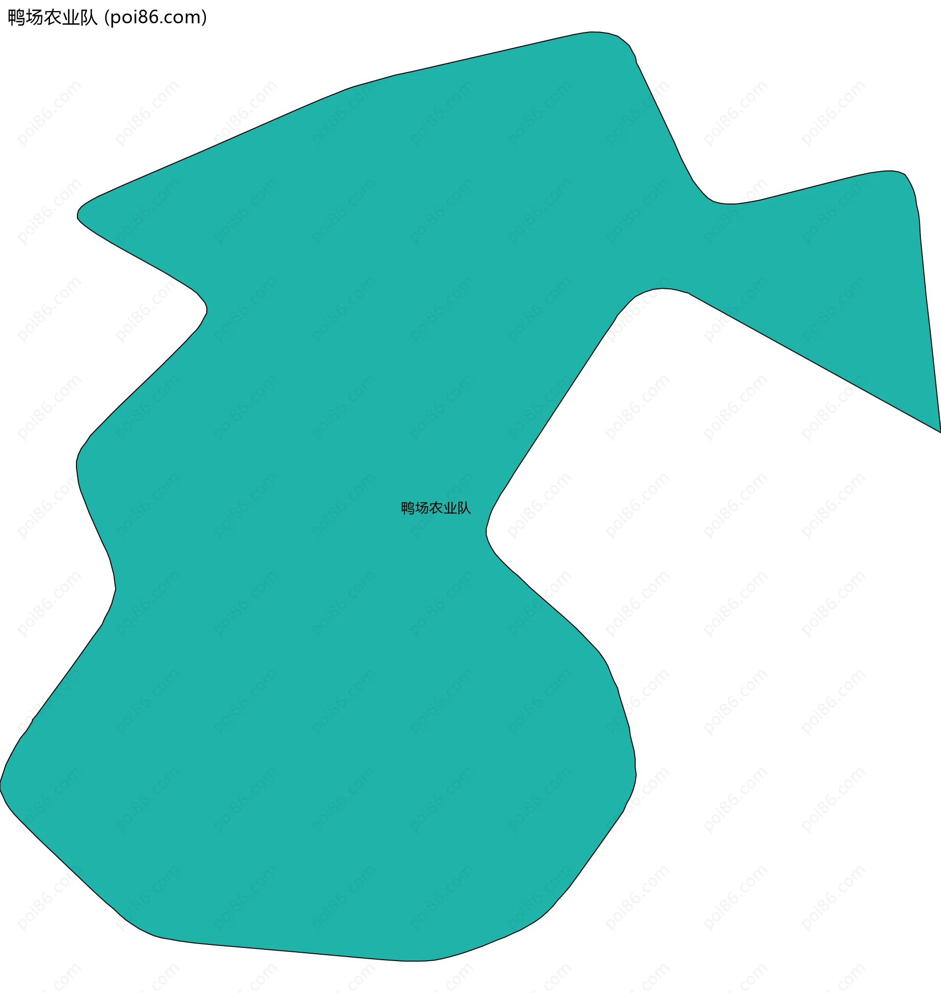 鸭场农业队边界地图