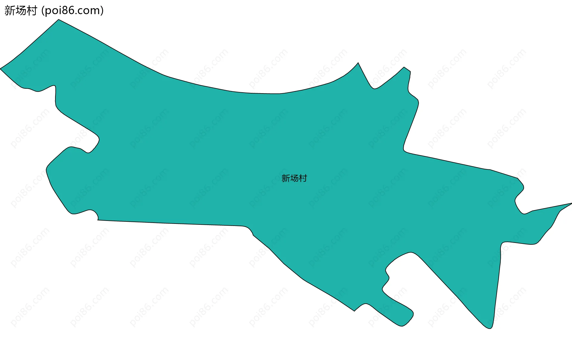 新场村边界地图