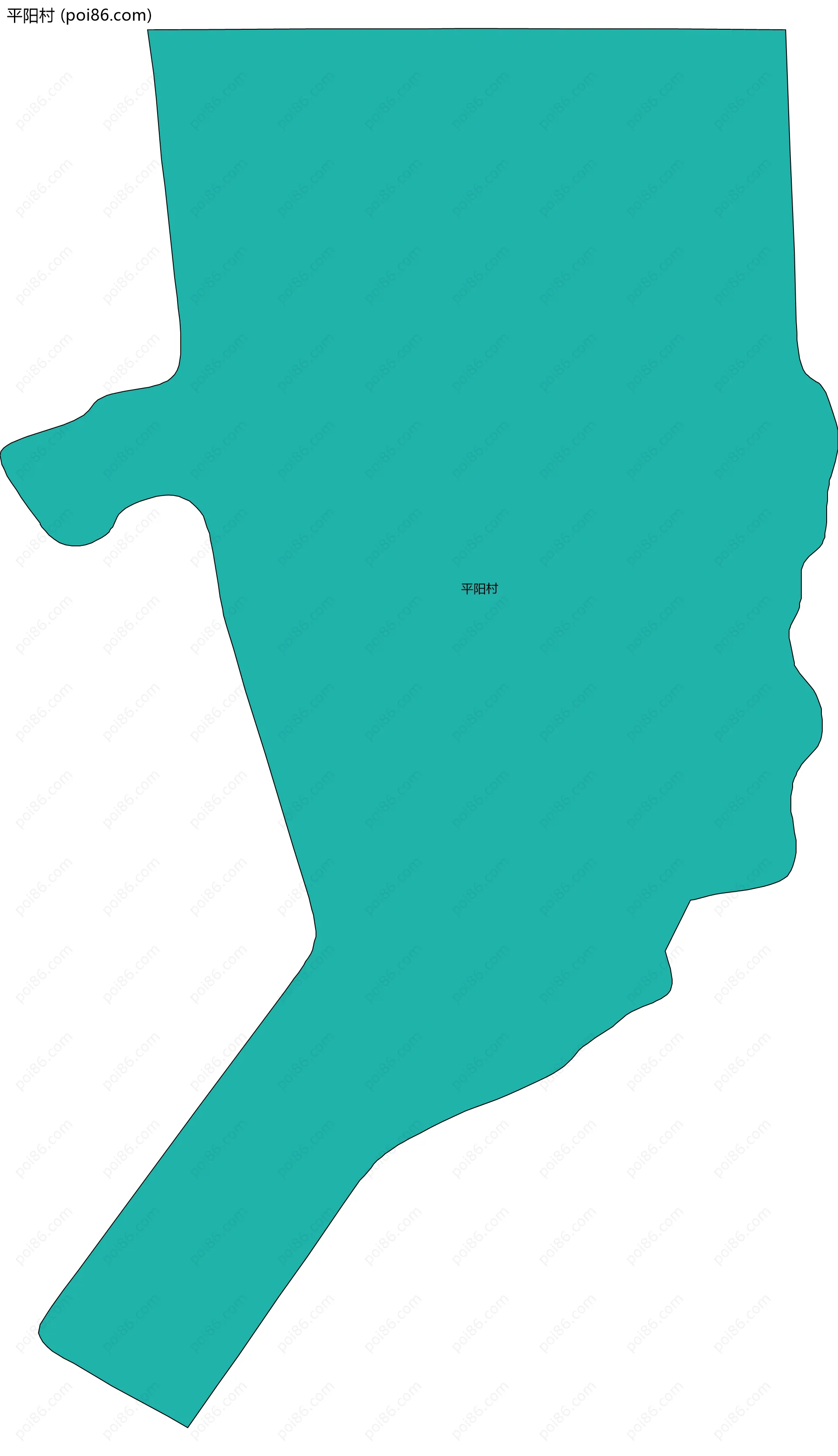 平阳村边界地图