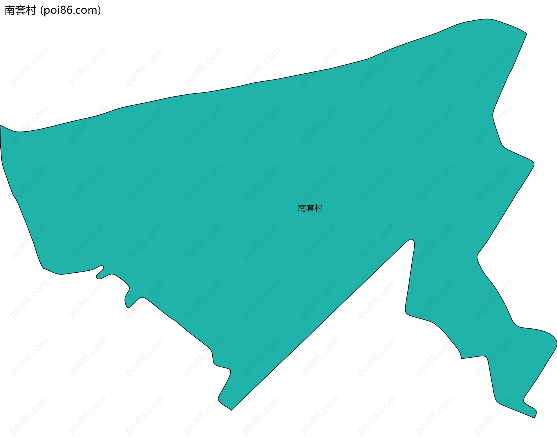南套村边界地图