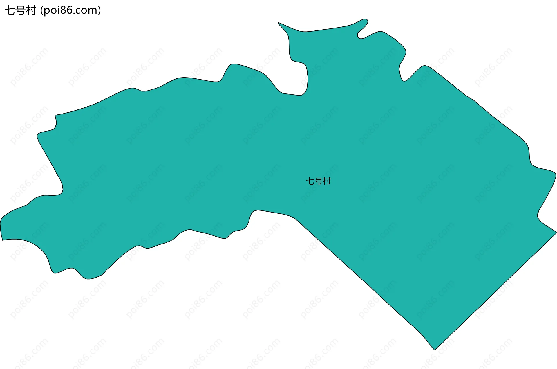 七号村边界地图