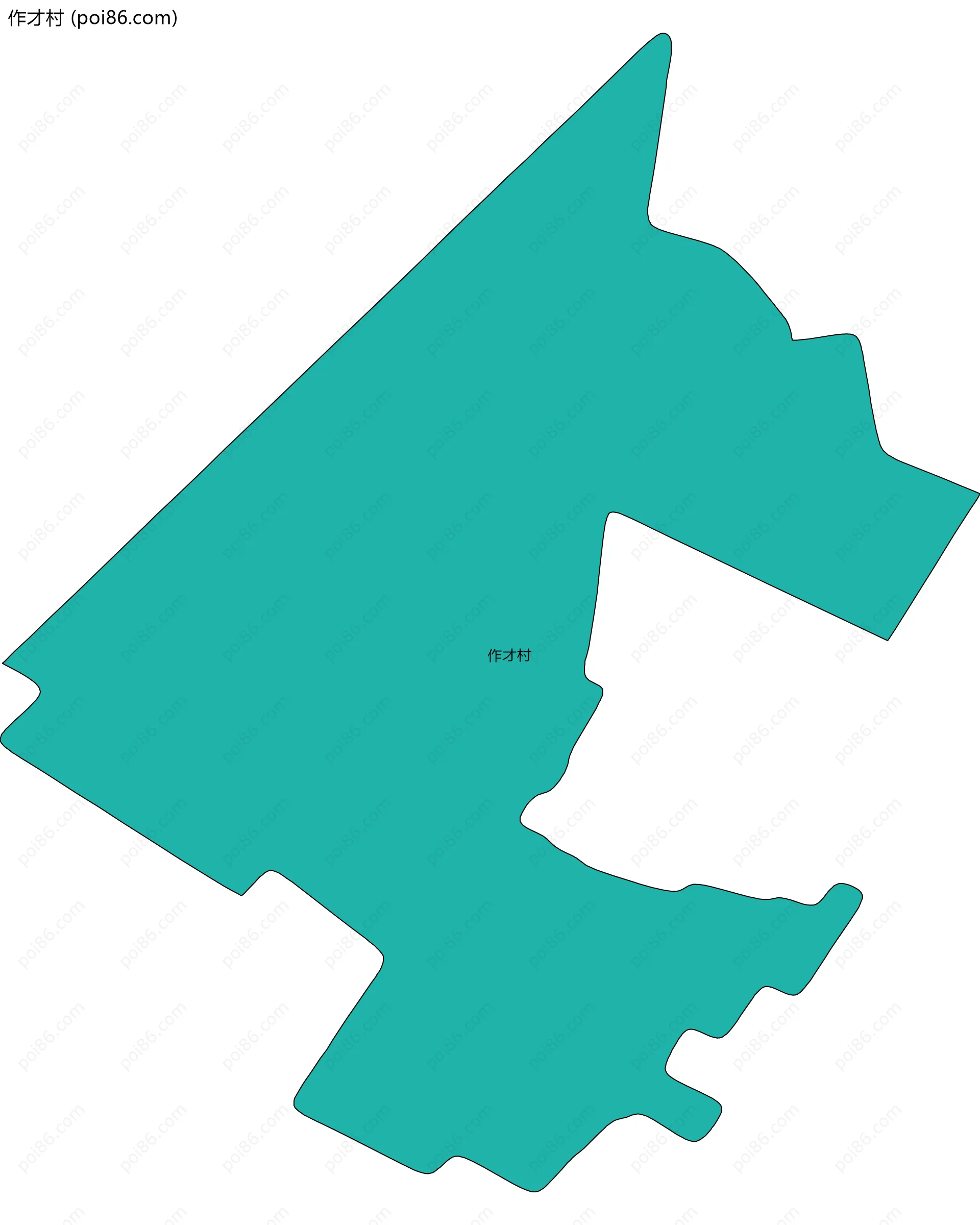 作才村边界地图