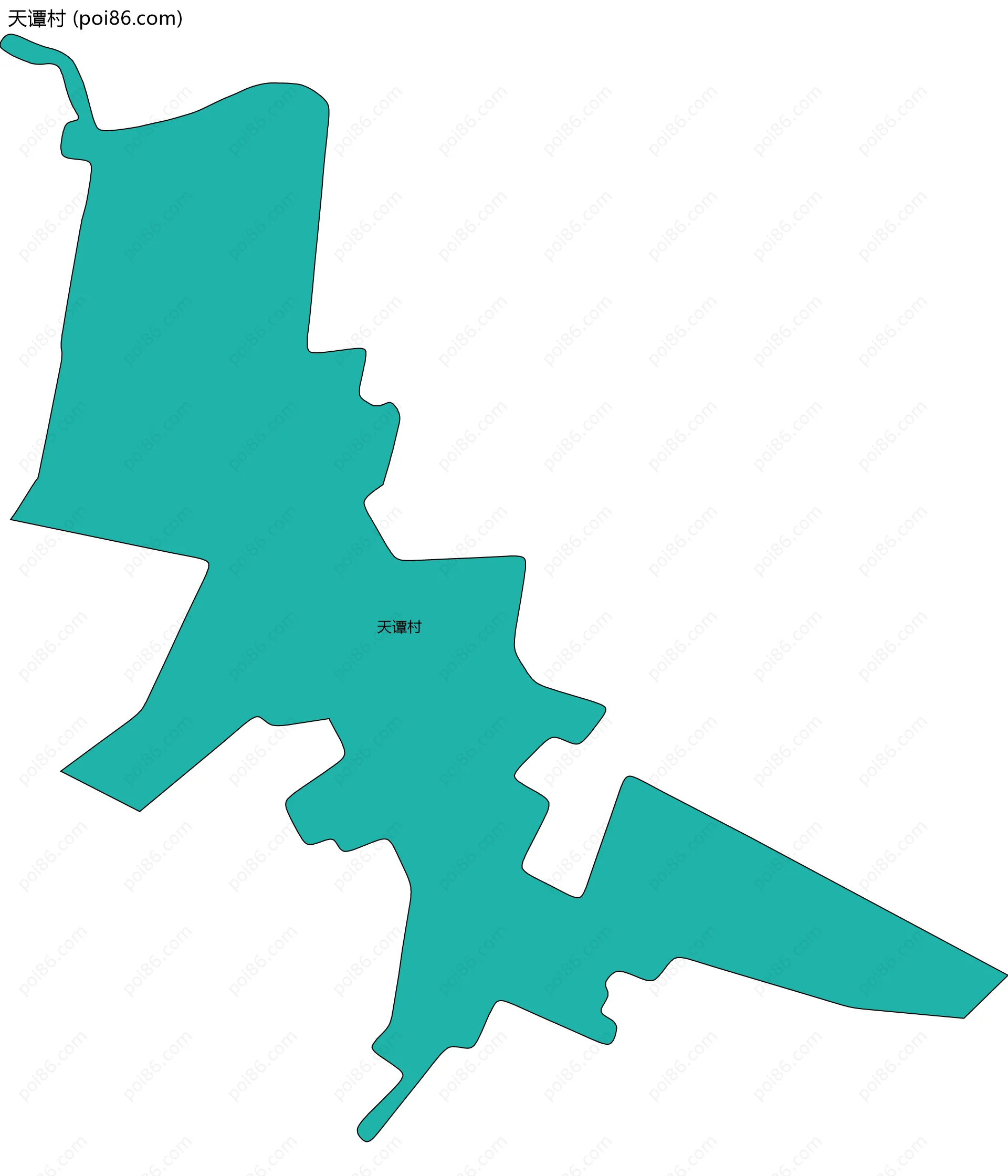 天谭村边界地图