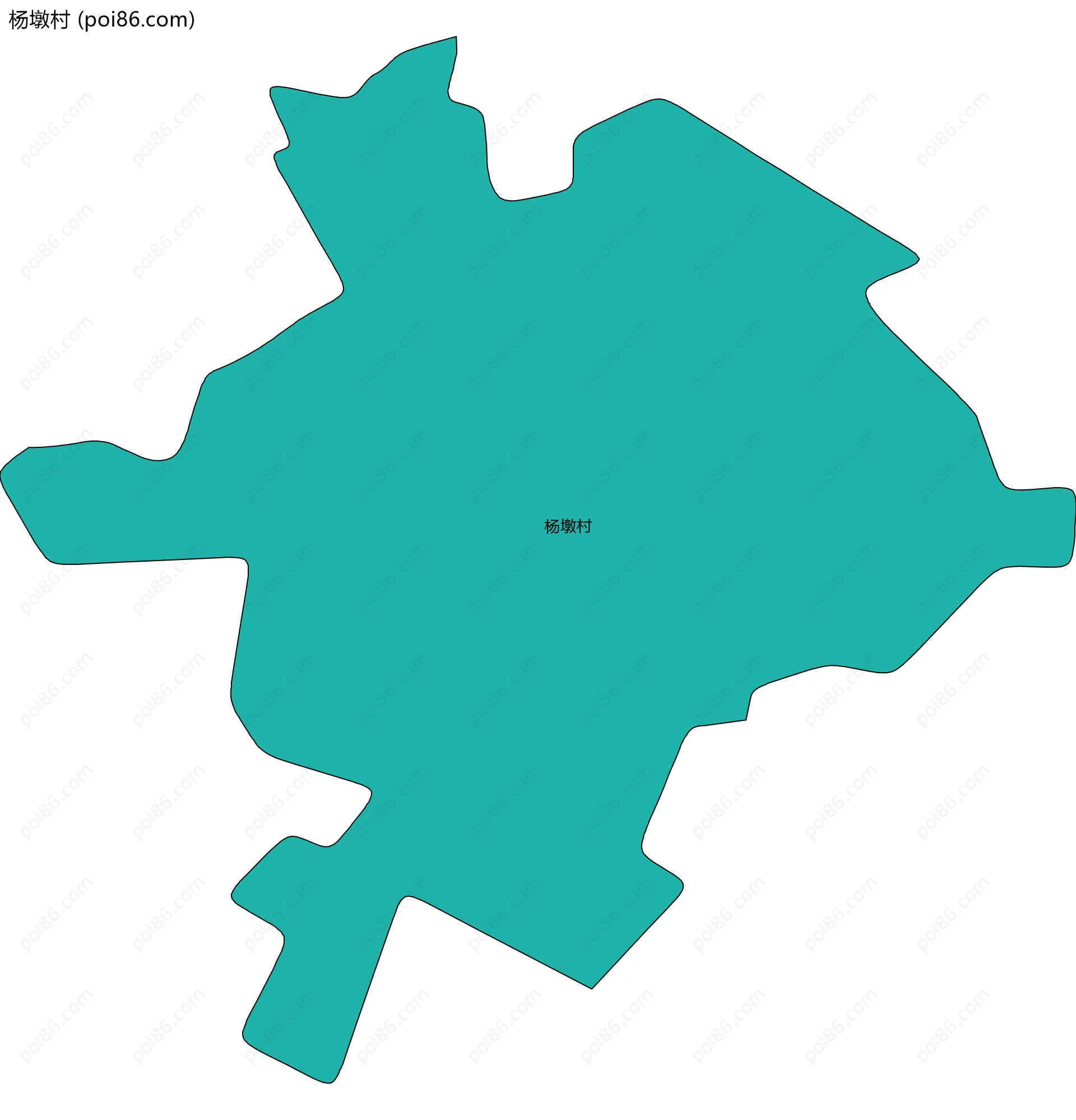 杨墩村边界地图