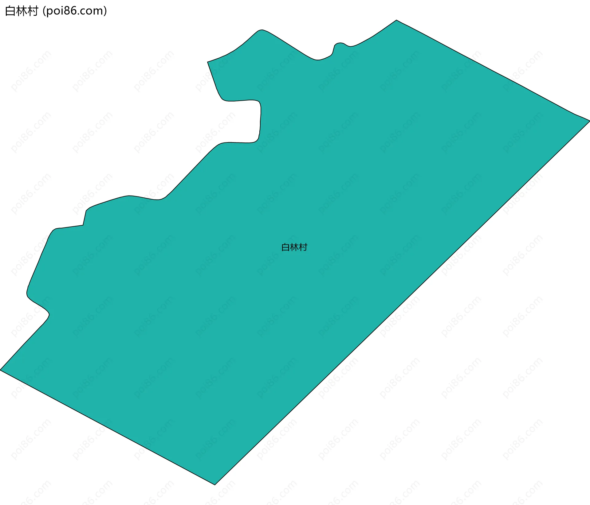 白林村边界地图