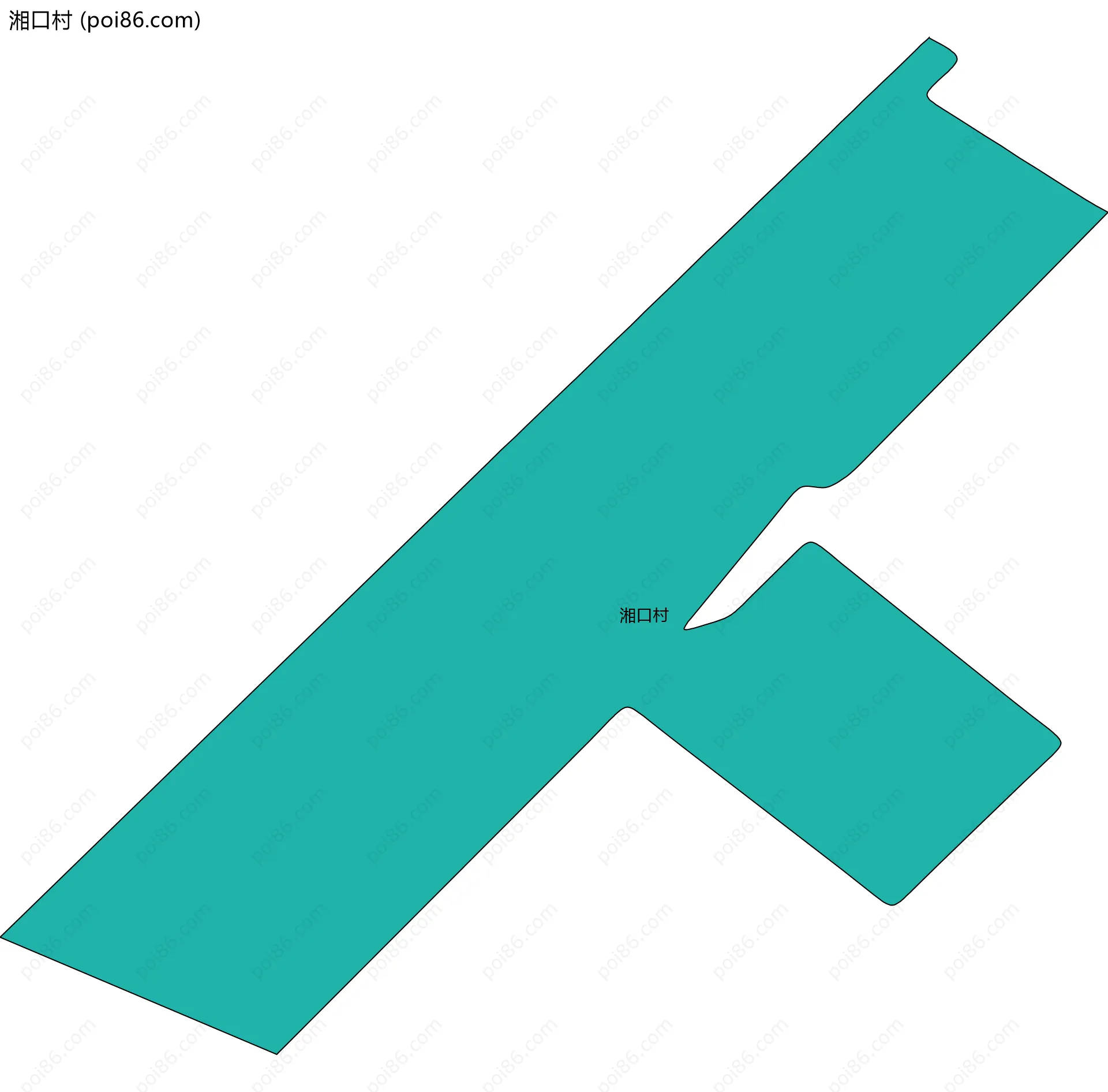 湘口村边界地图