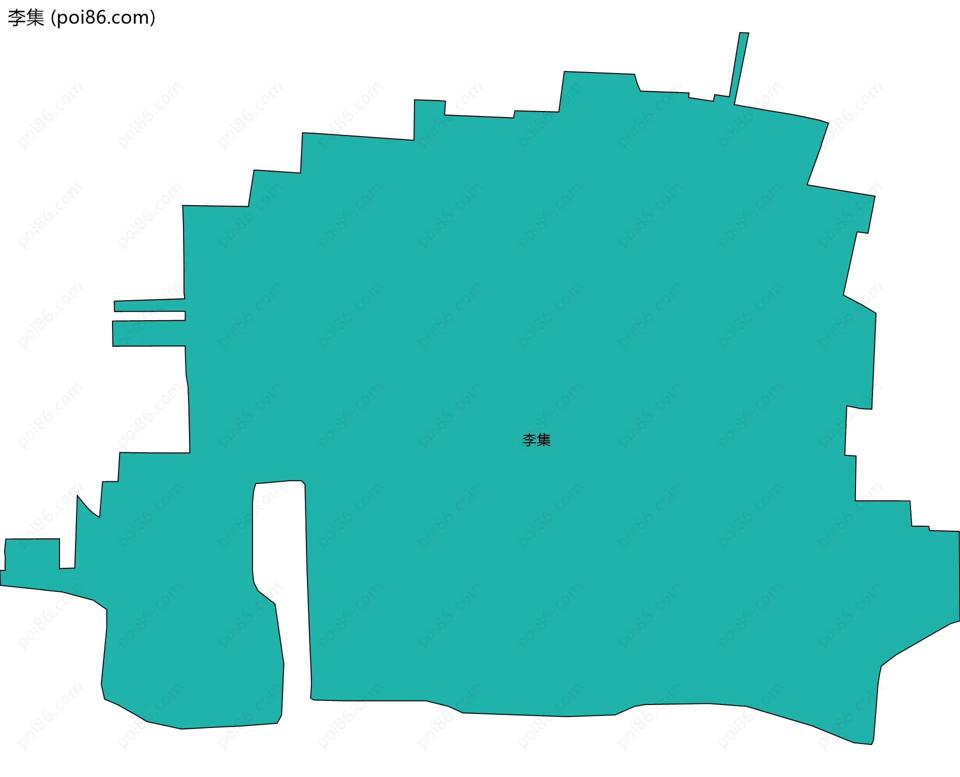 李集边界地图