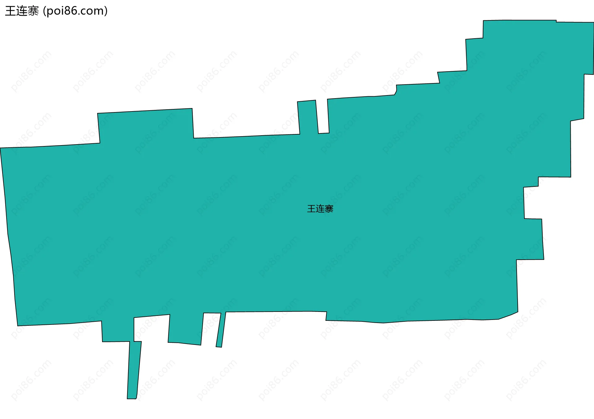 王连寨边界地图