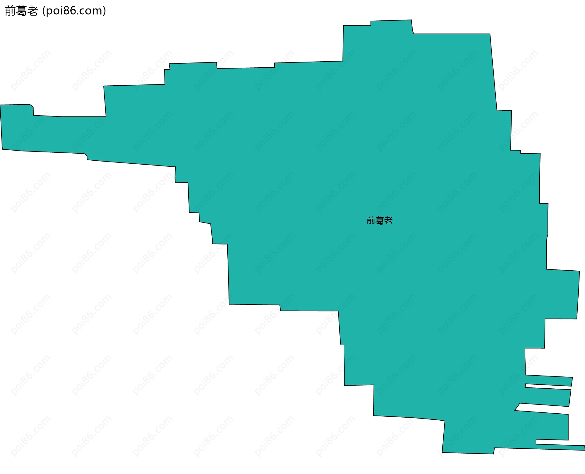 前葛老边界地图