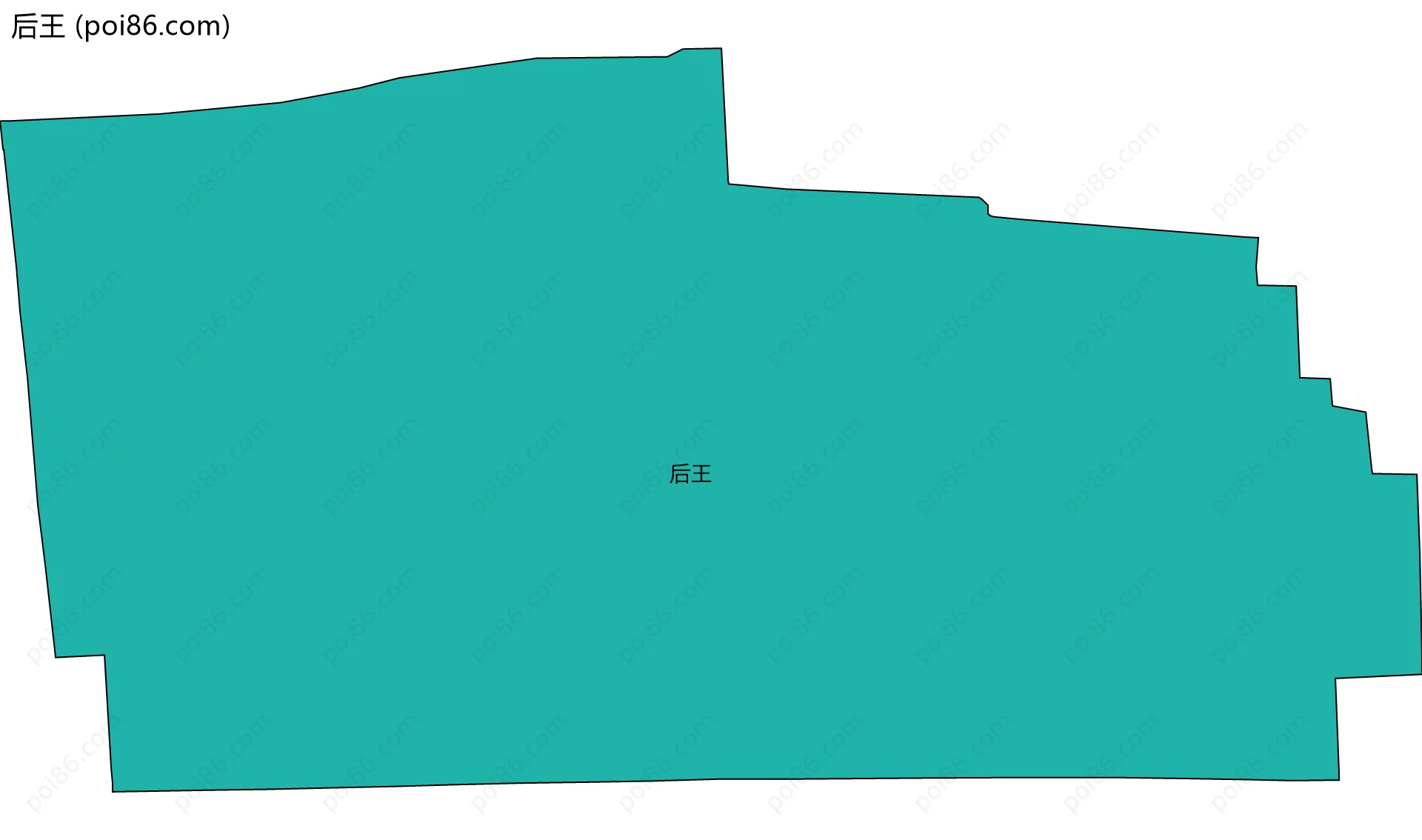 后王边界地图