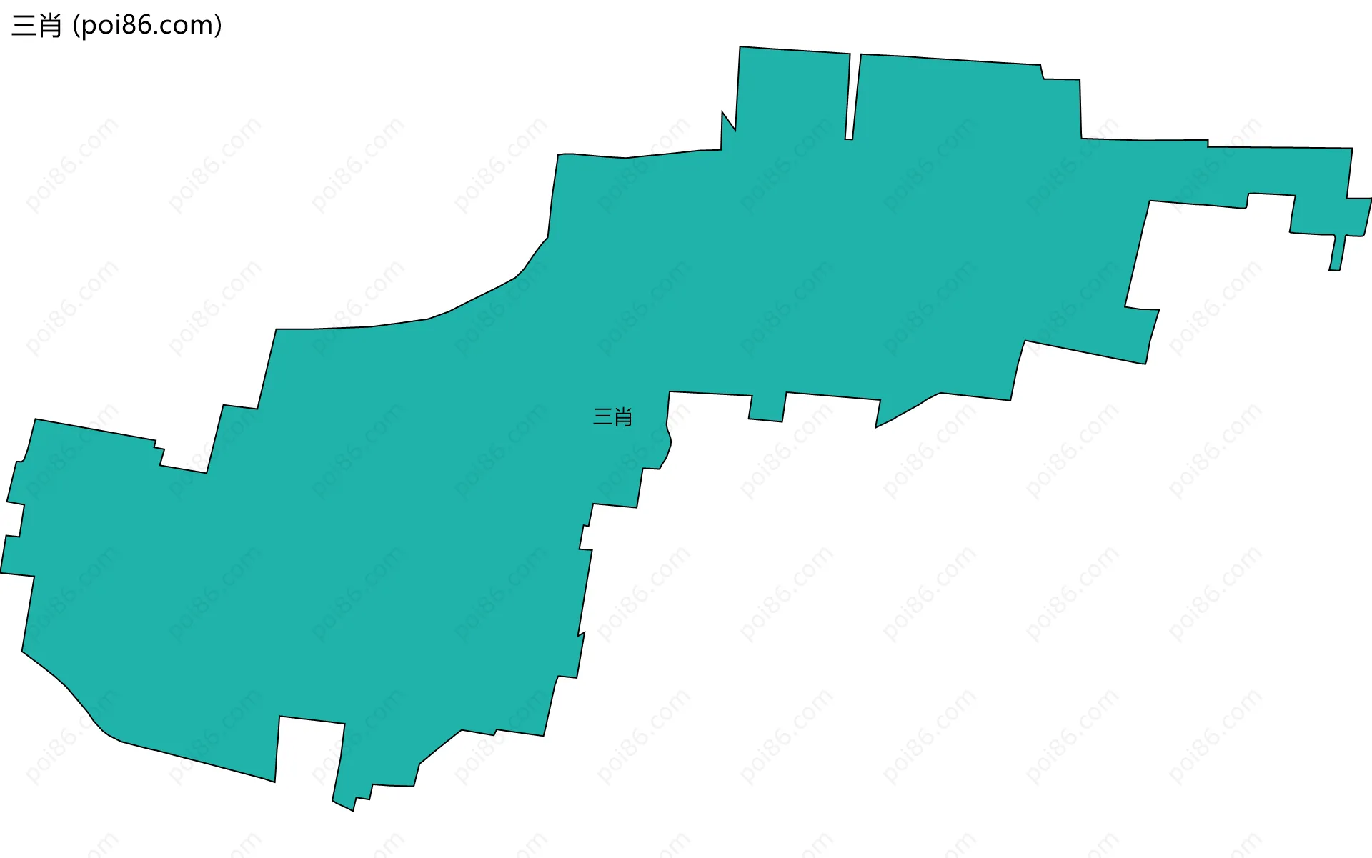 三肖边界地图