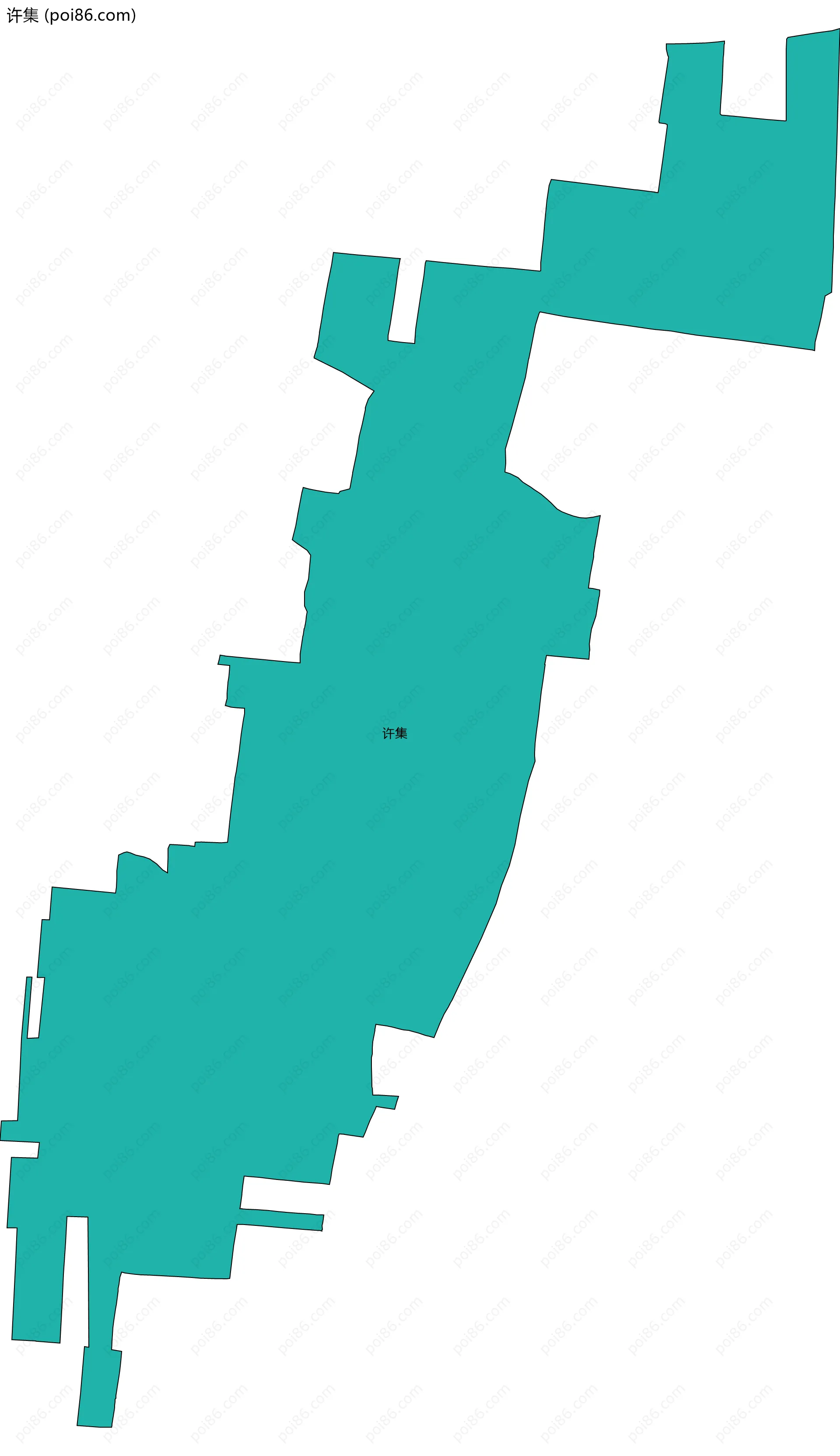 许集边界地图