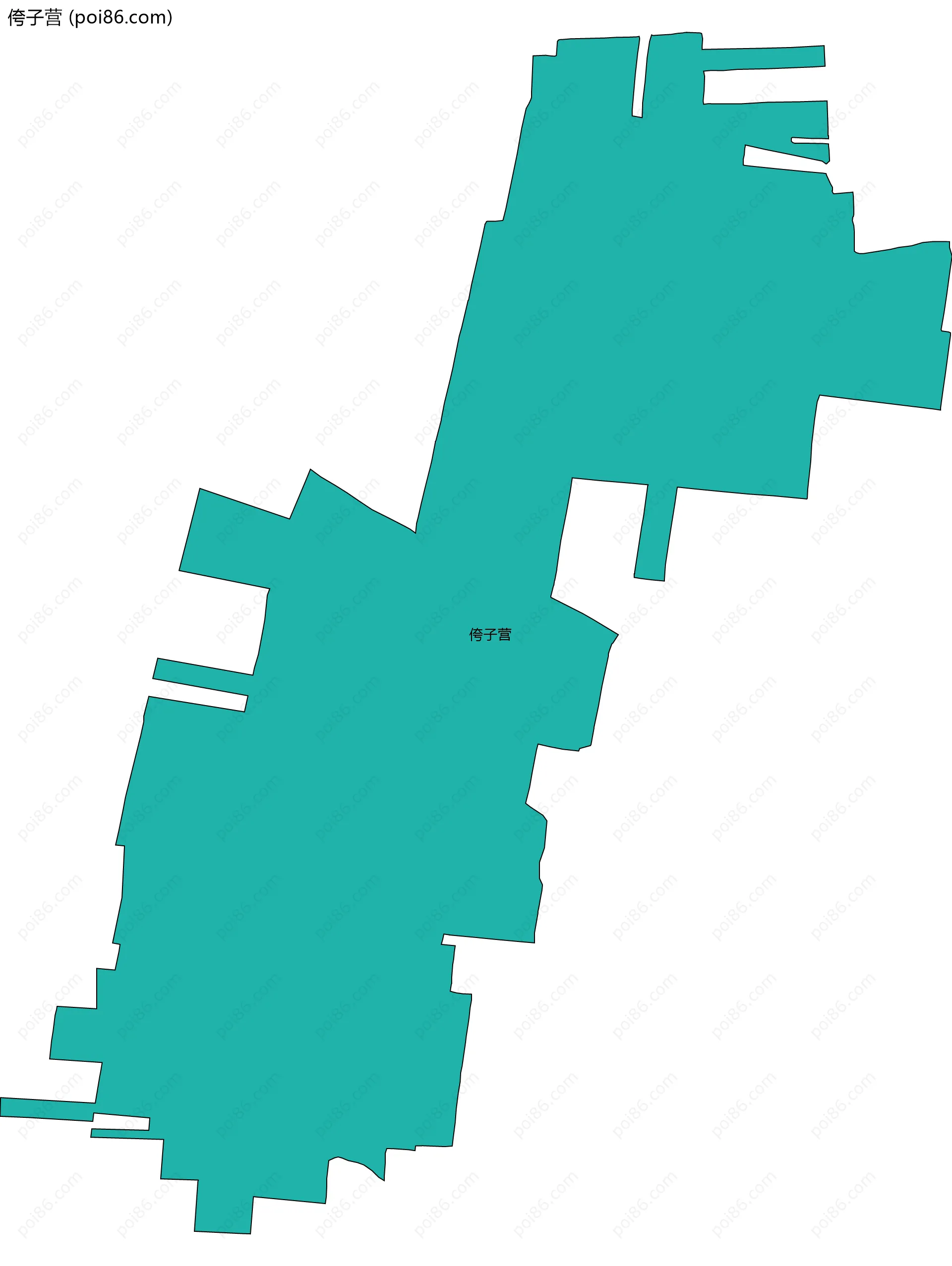 侉子营边界地图