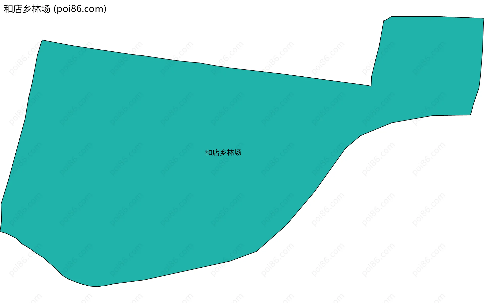 和店乡林场边界地图
