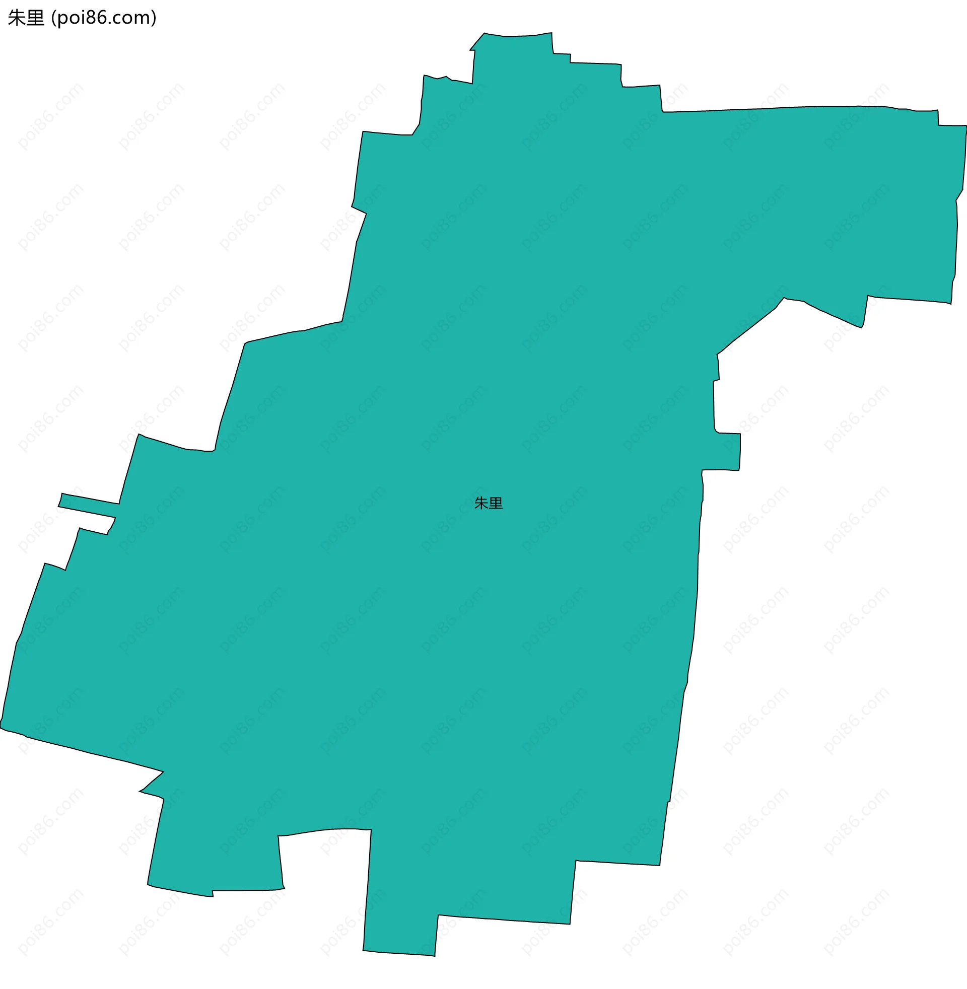 朱里边界地图