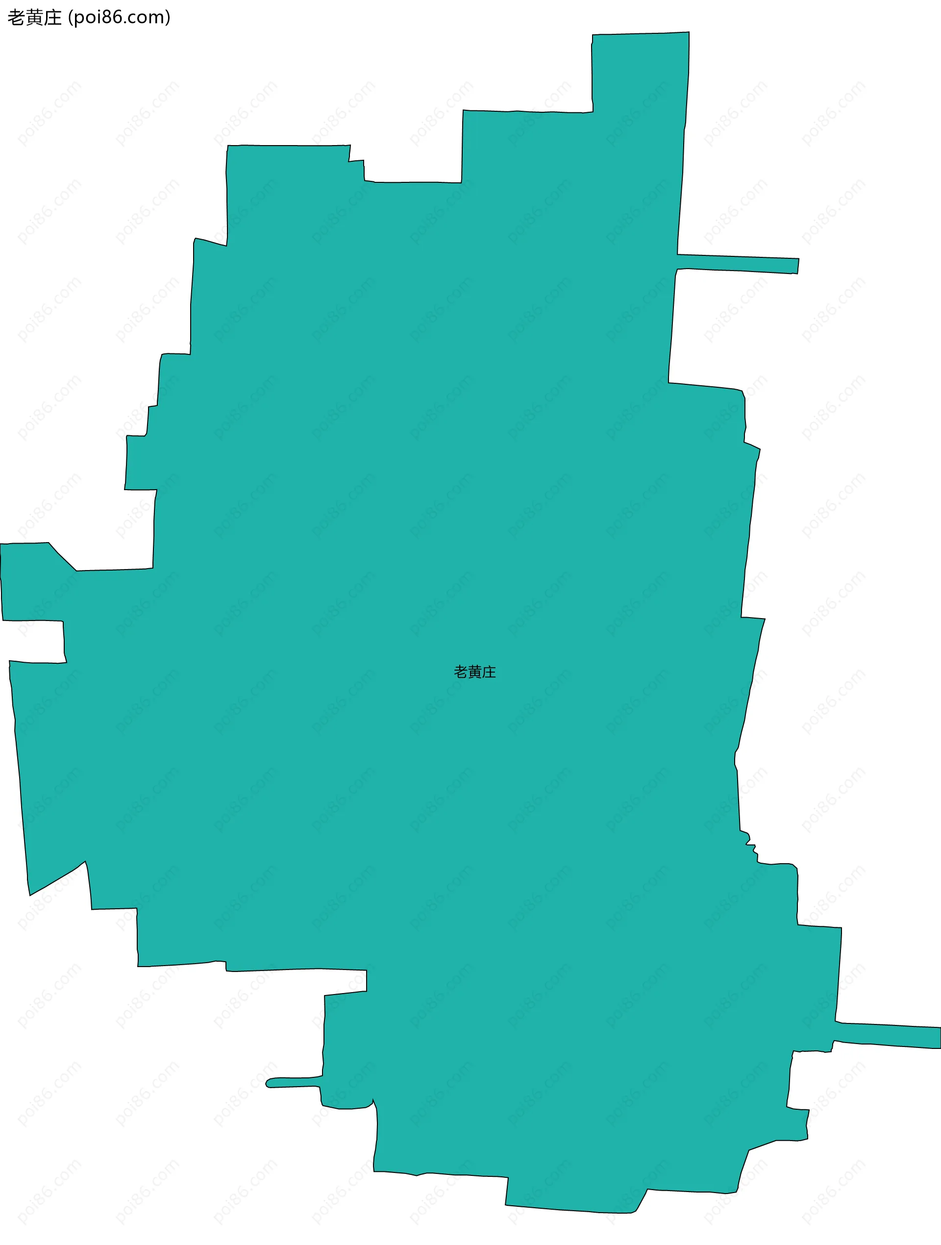 老黄庄边界地图