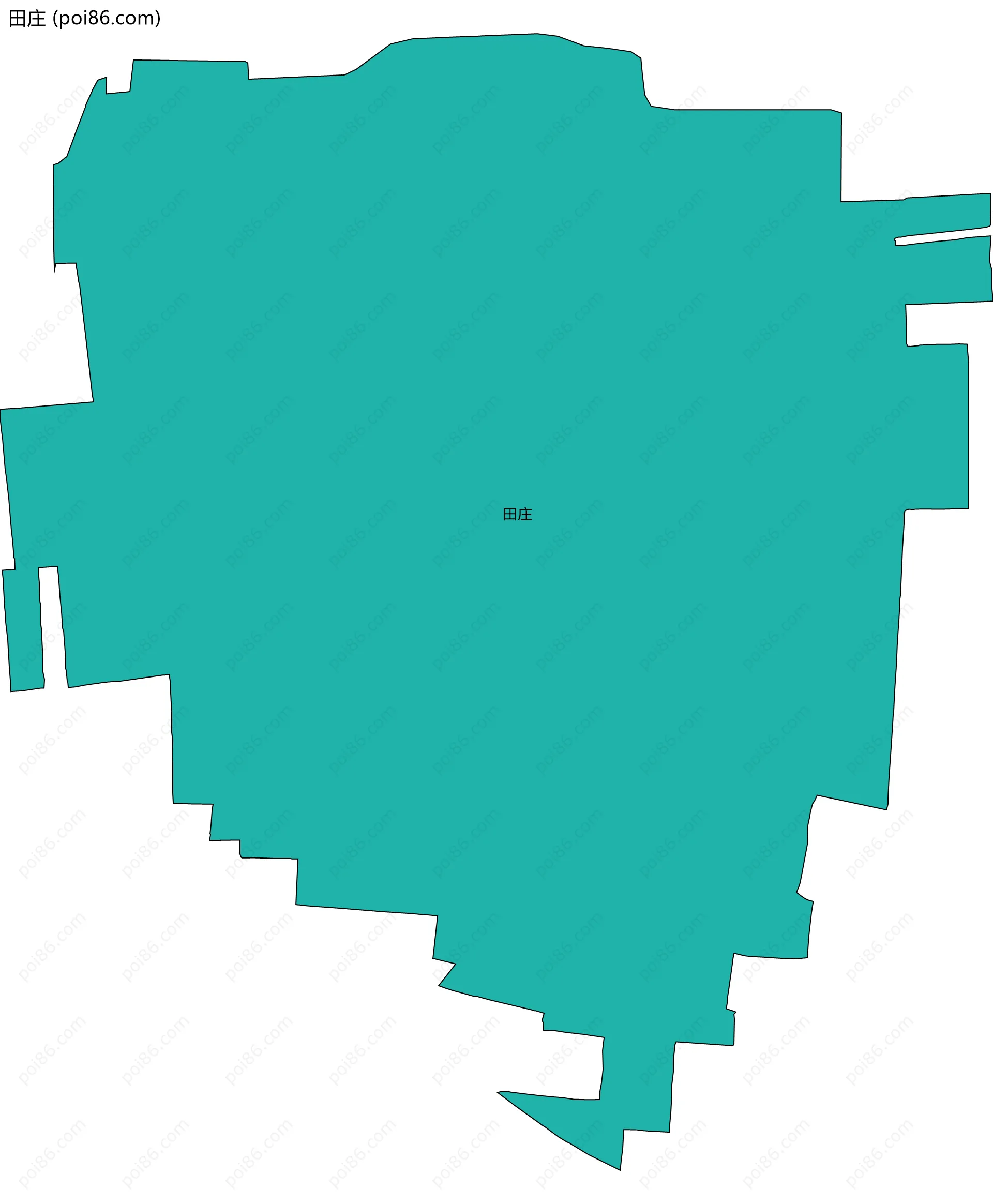 田庄边界地图