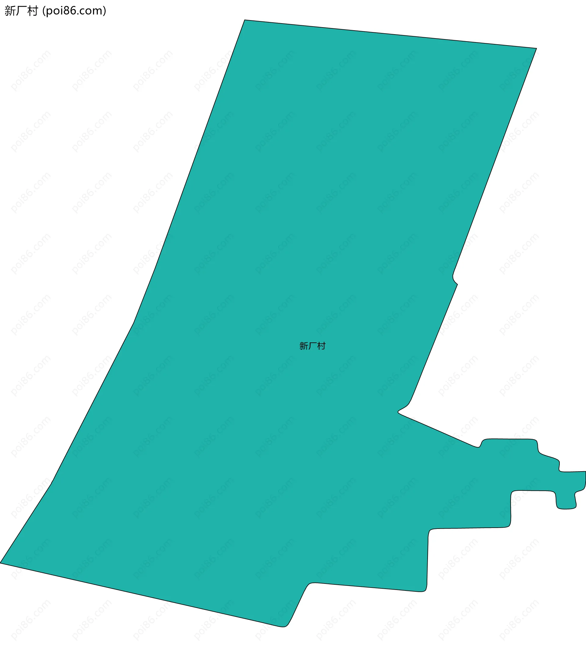 新厂村边界地图