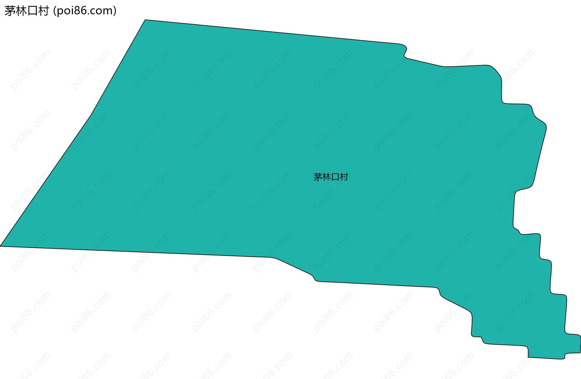 茅林口村边界地图