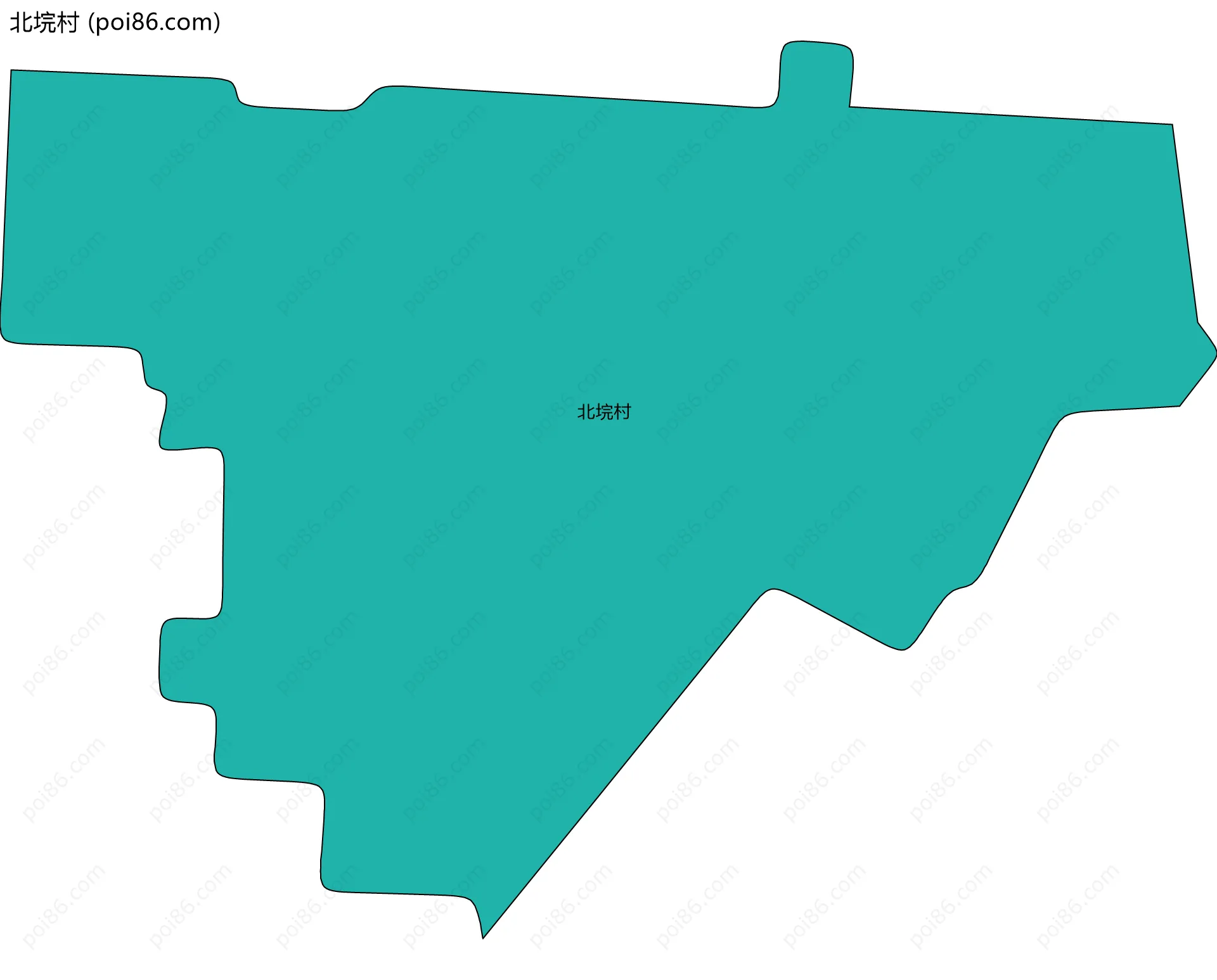 北垸村边界地图