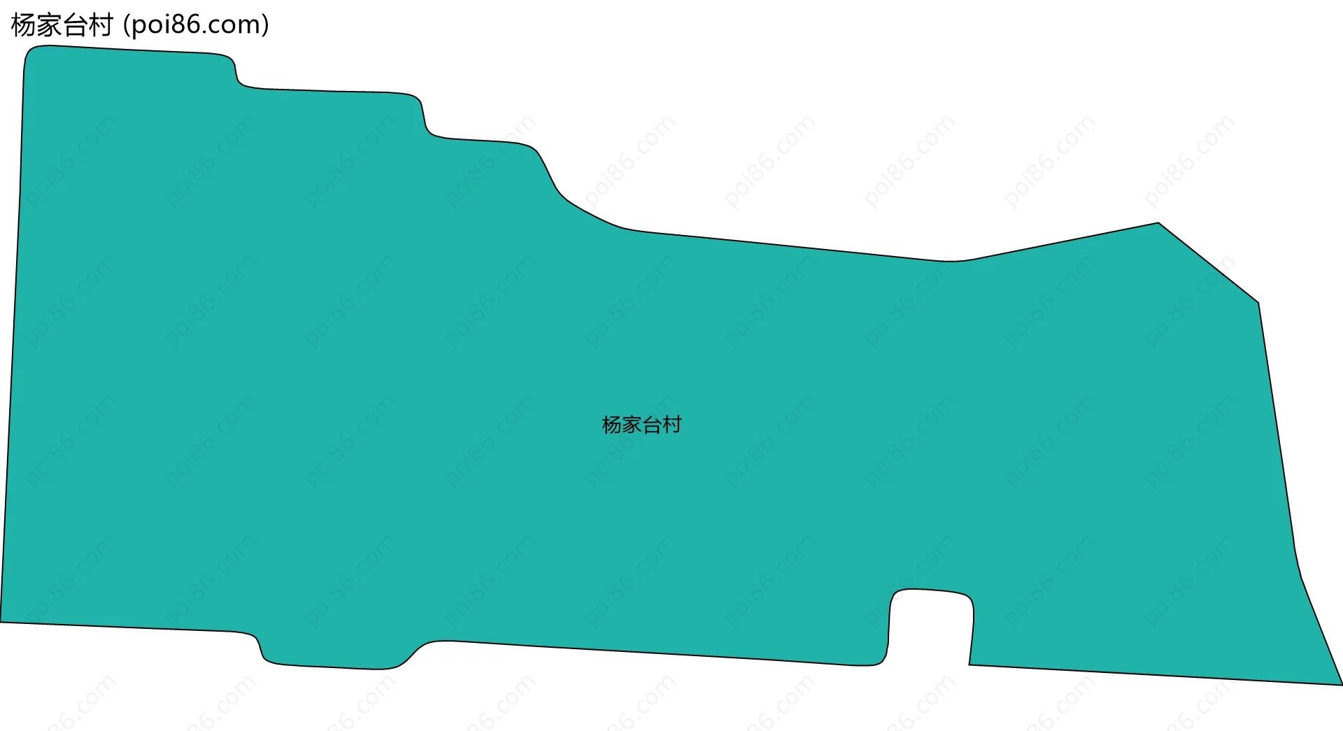 杨家台村边界地图