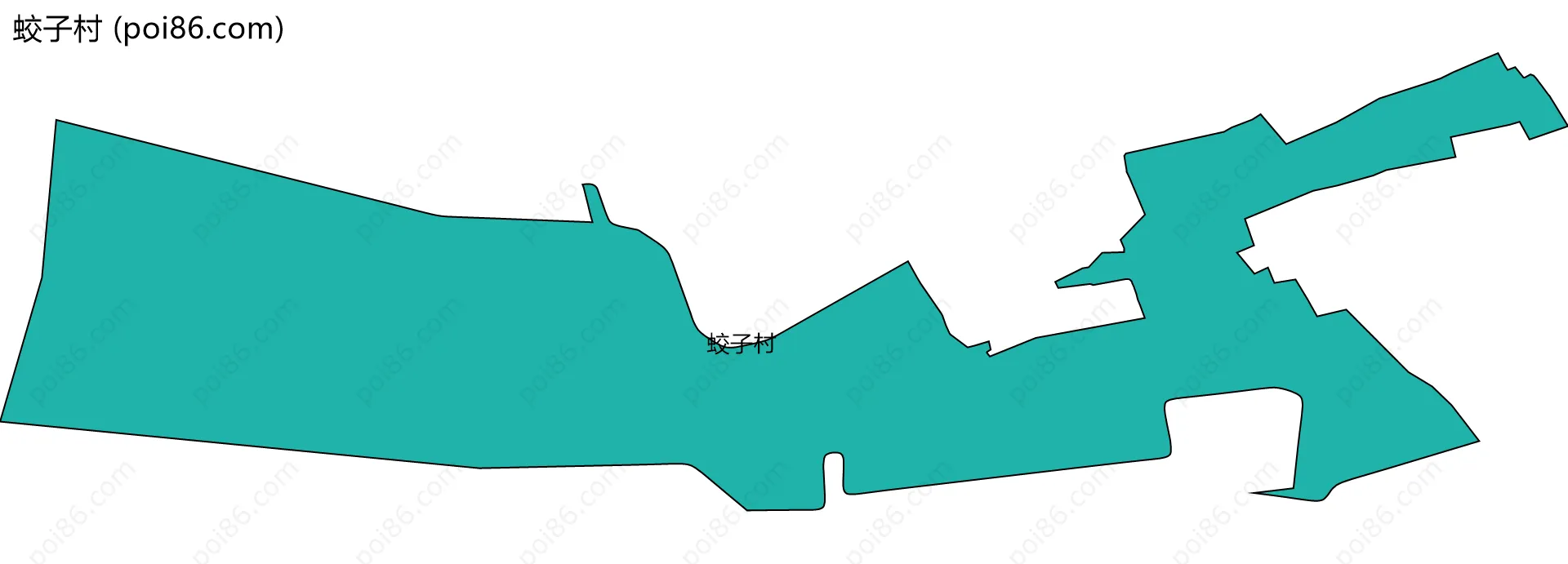 蛟子村边界地图