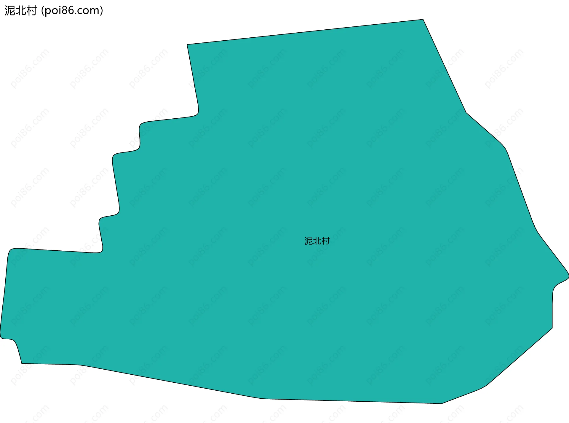 泥北村边界地图
