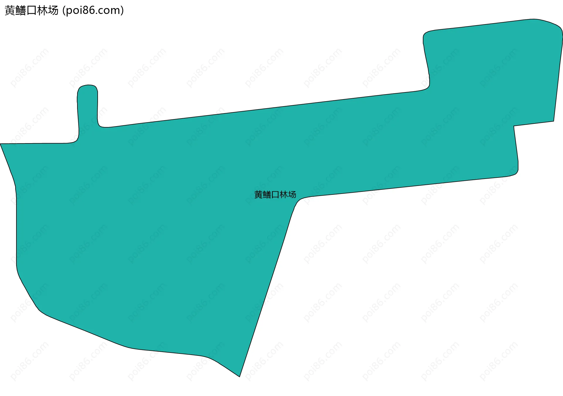黄鳝口林场边界地图