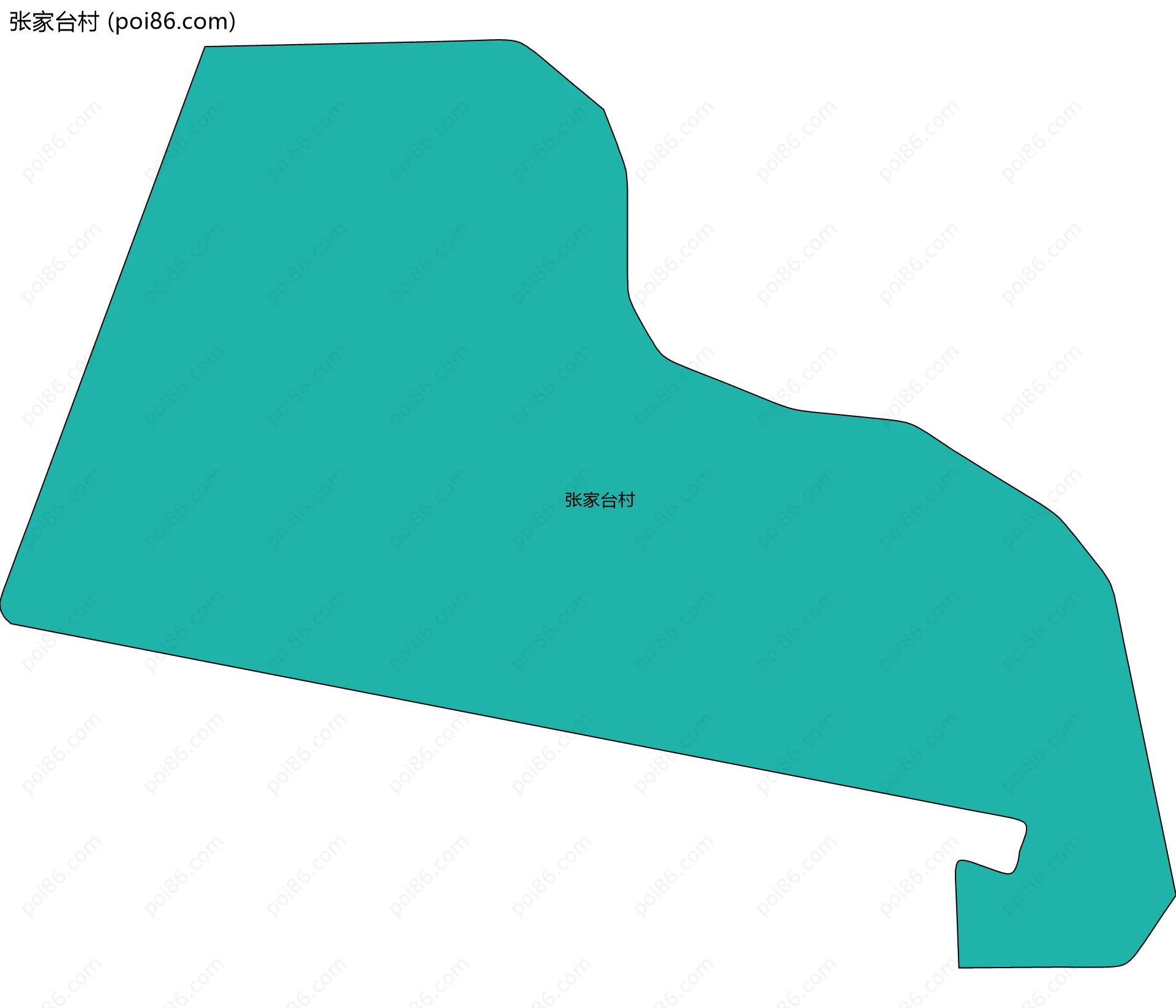 张家台村边界地图