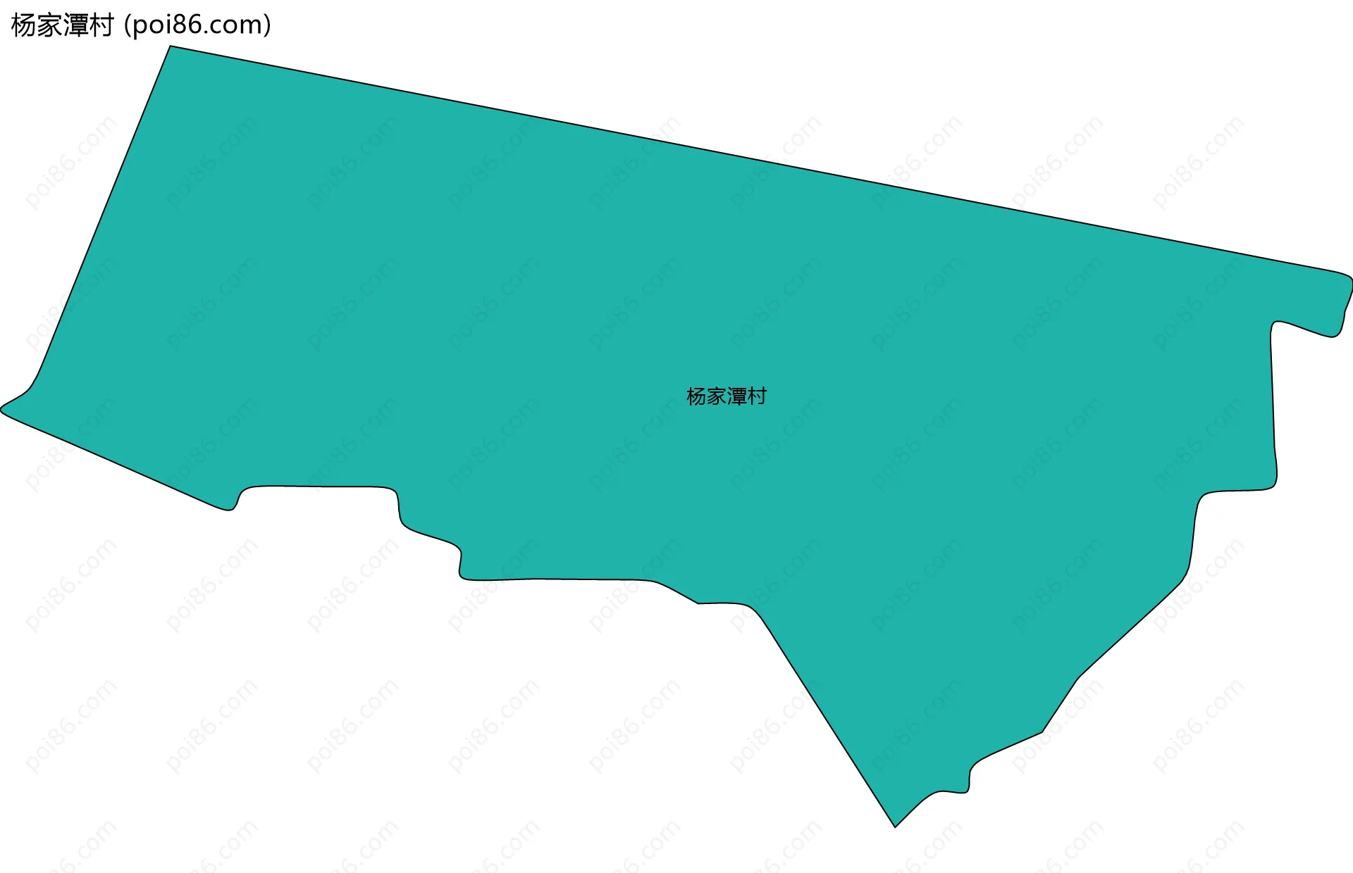 杨家潭村边界地图