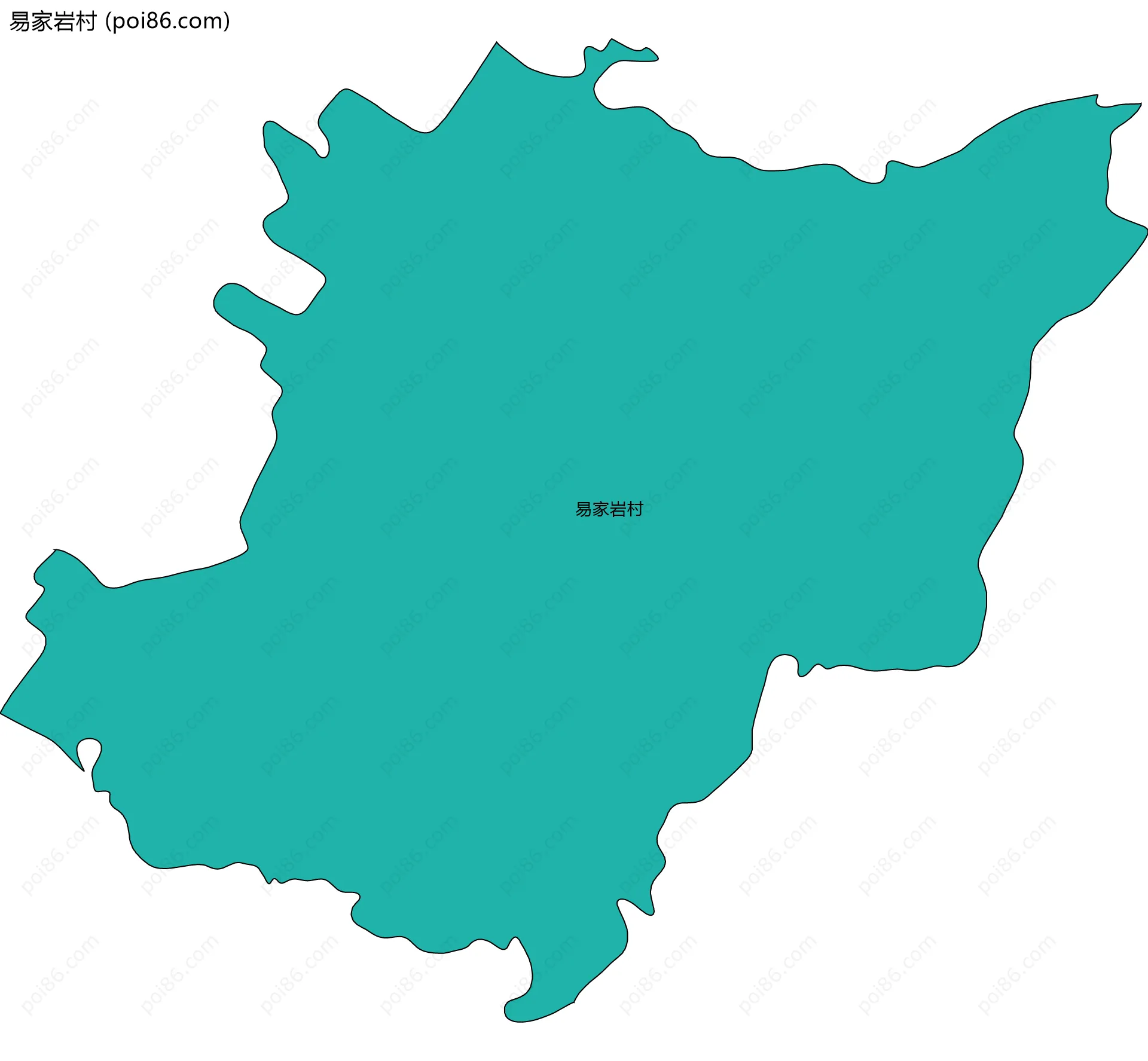 易家岩村边界地图