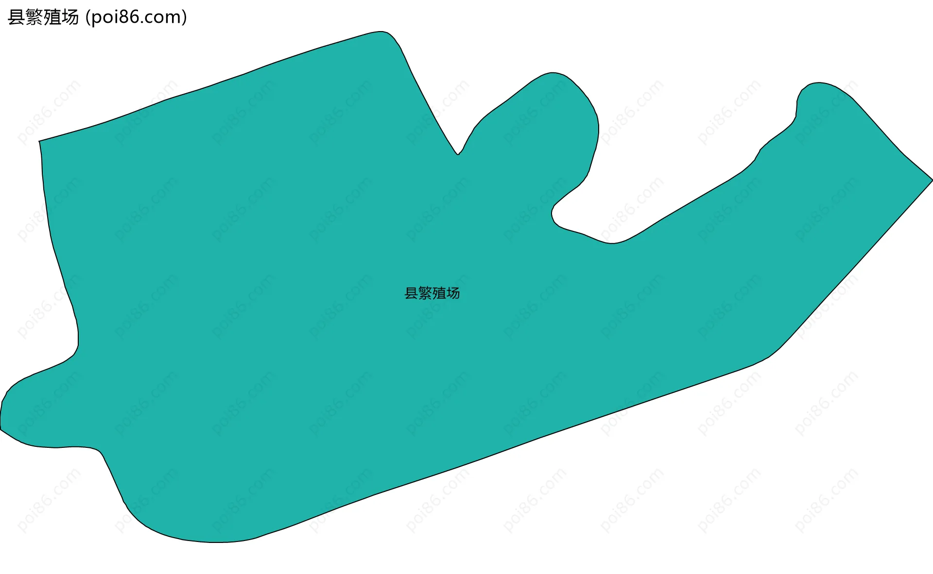 县繁殖场边界地图