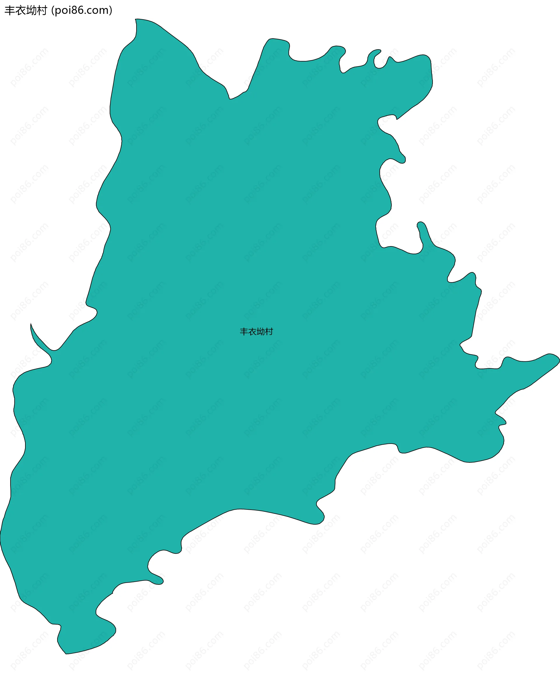 丰衣坳村边界地图