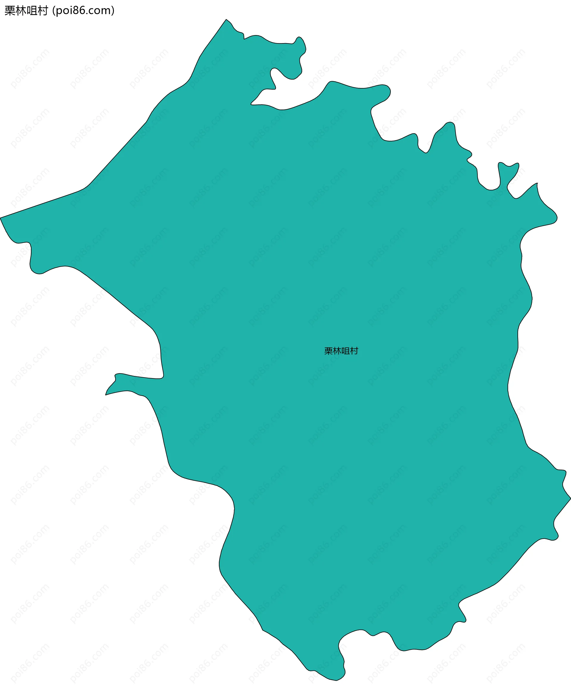 栗林咀村边界地图