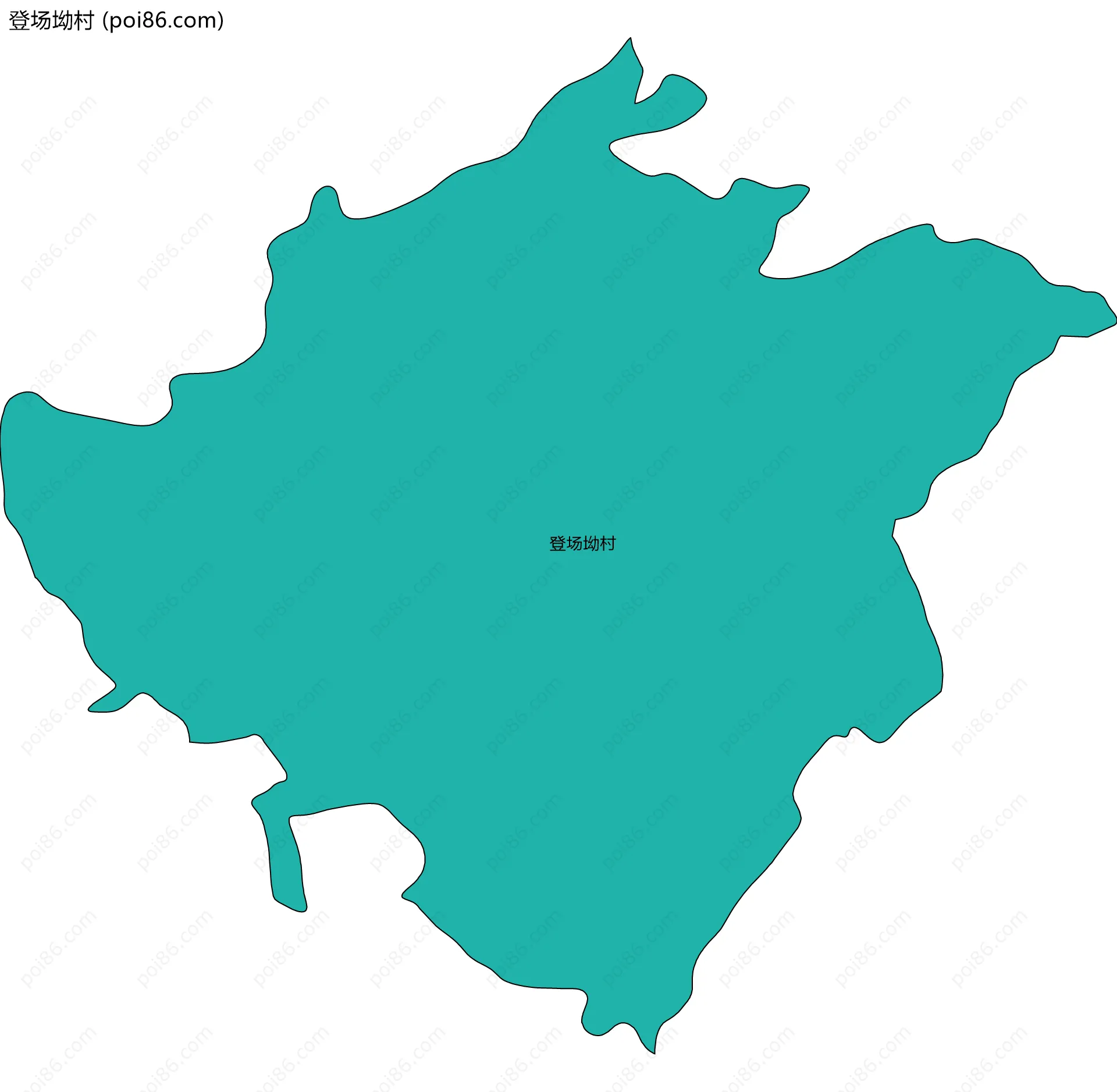 登场坳村边界地图