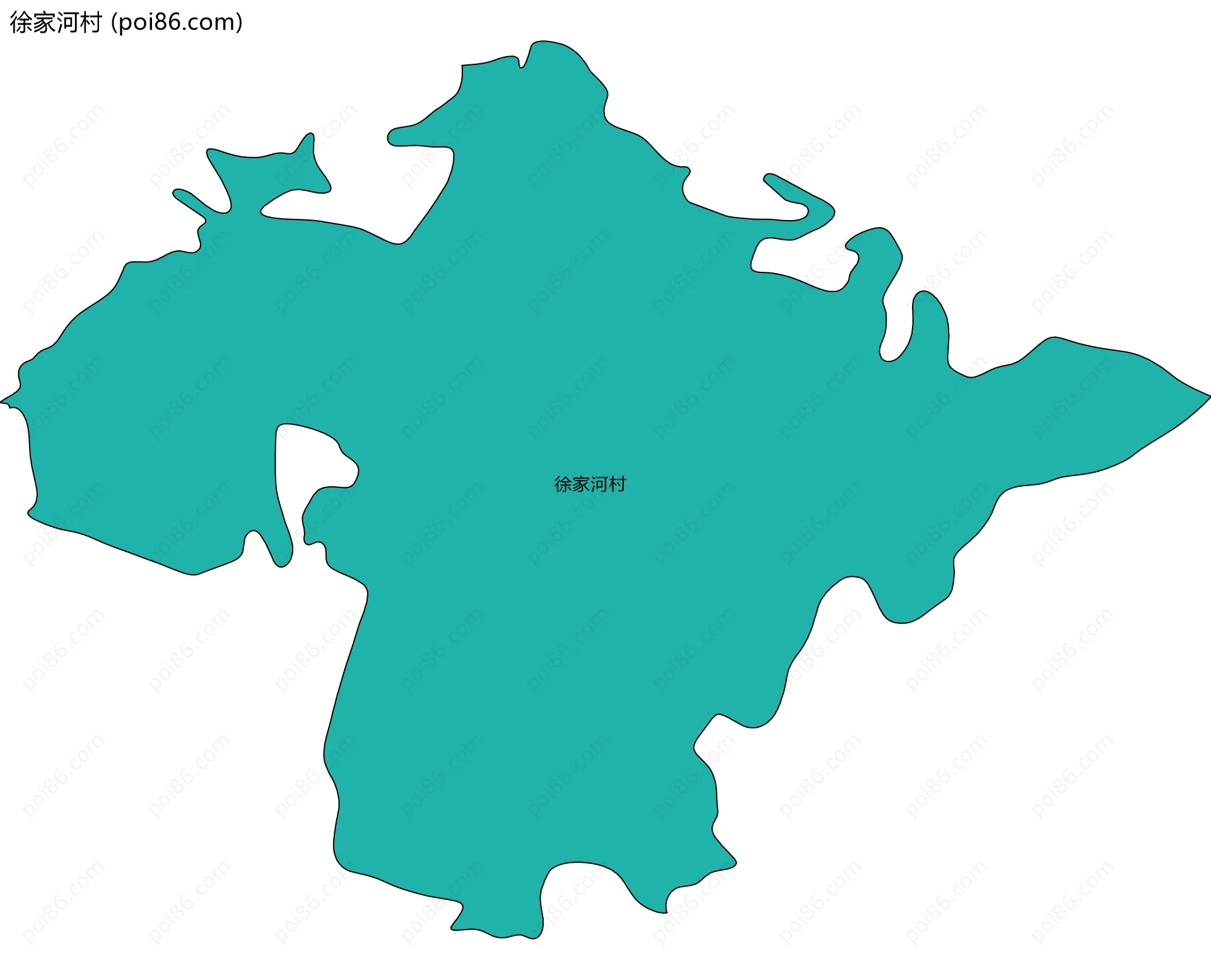 徐家河村边界地图