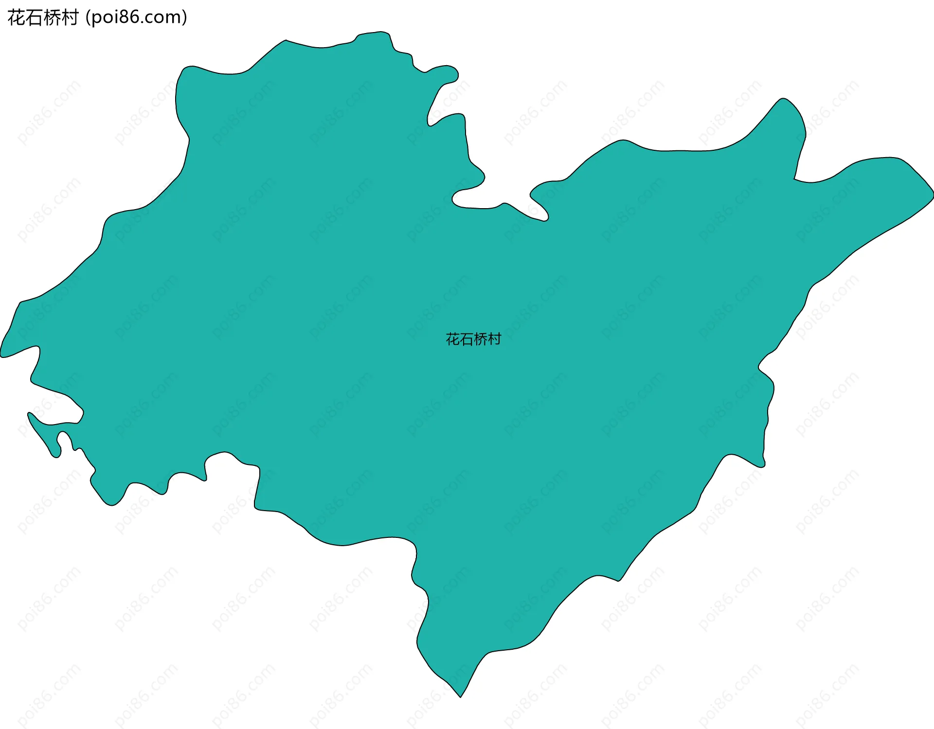 花石桥村边界地图