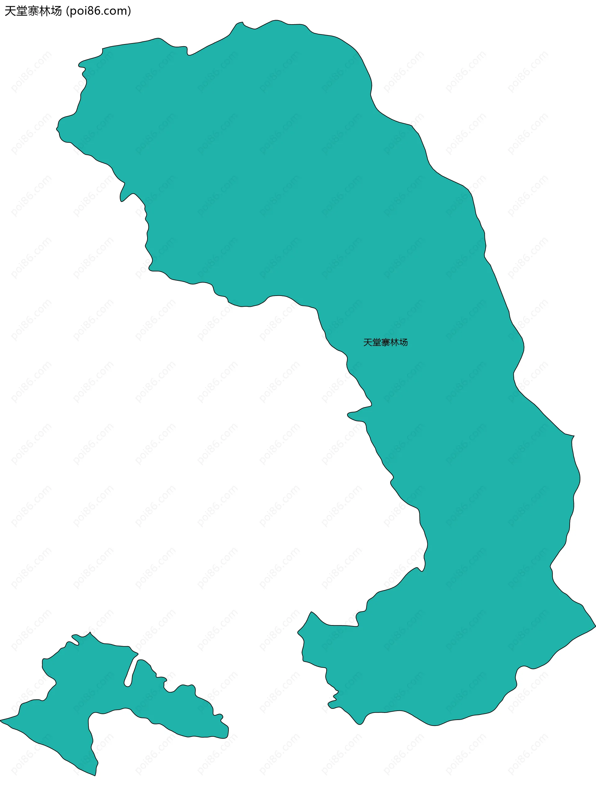 天堂寨林场边界地图