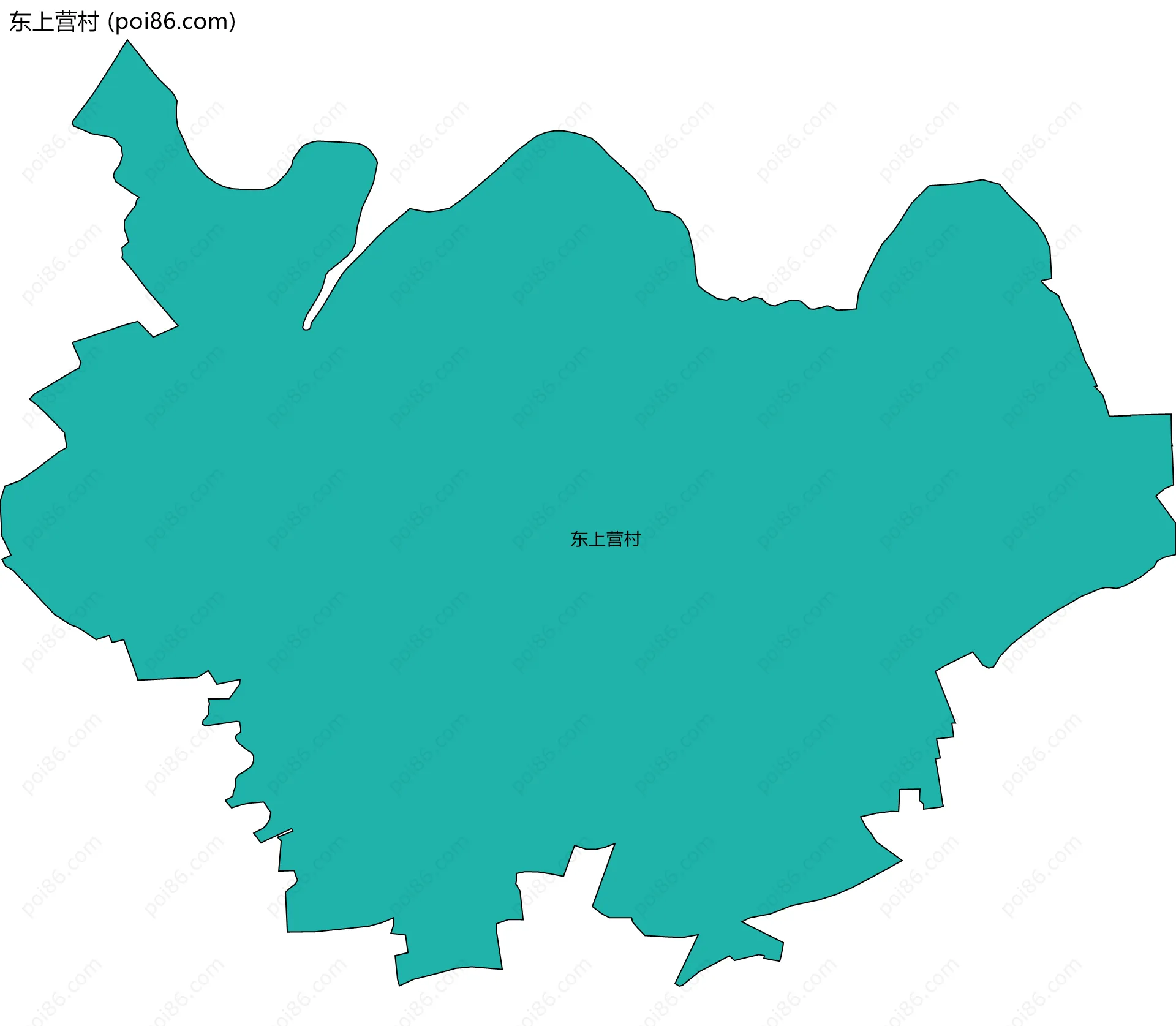 东上营村边界地图