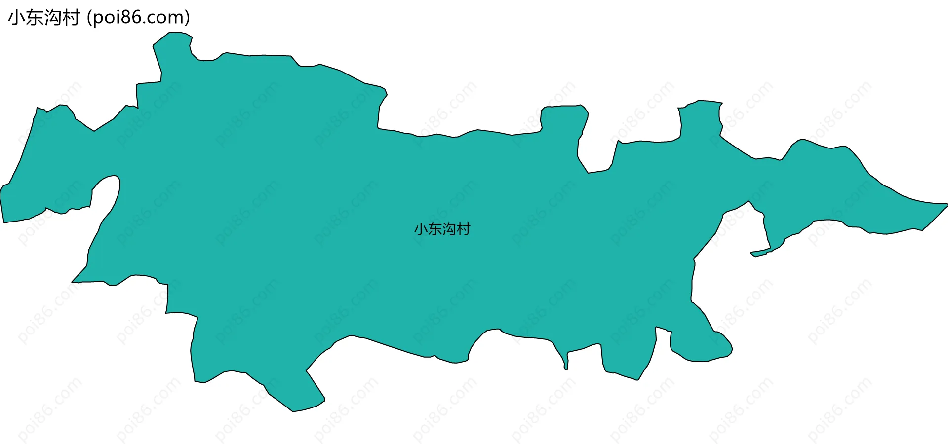 小东沟村边界地图
