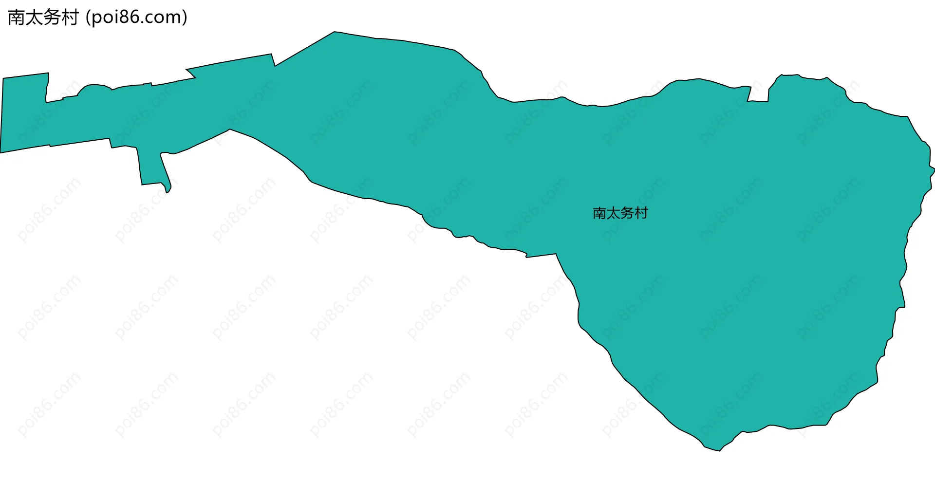 南太务村边界地图